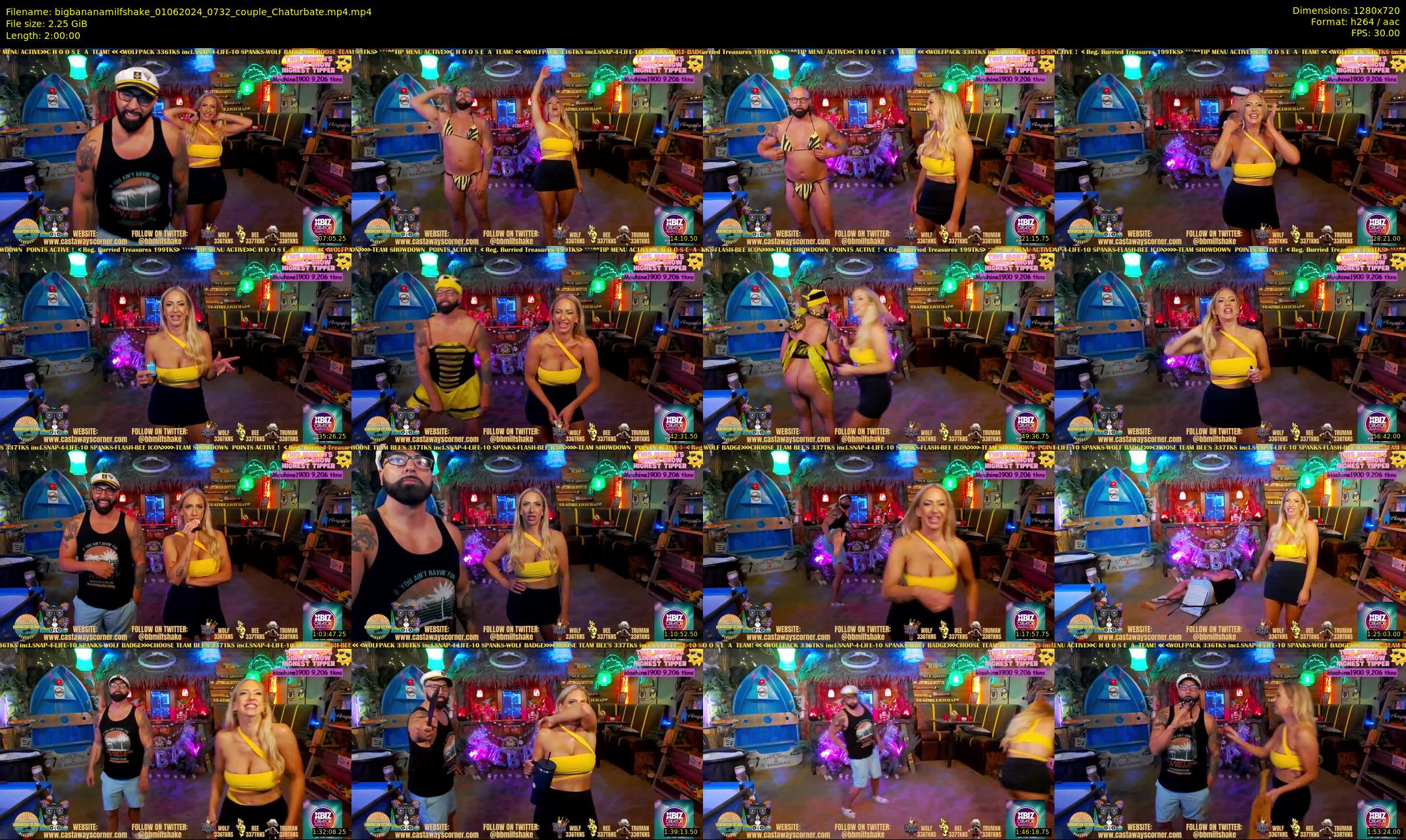 bigbananamilfshake — 120 minute Chaturbate couple cam show recording, 720p, Jun 1, 2024