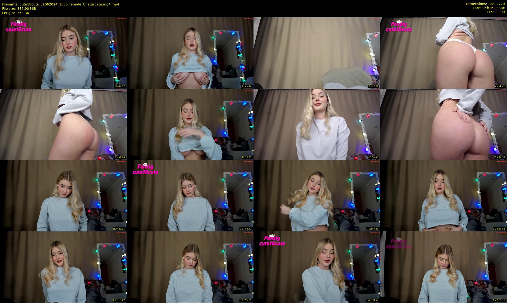 cute18cute — 114 minute Chaturbate female cam show recording, 720p, Jun 1, 2024