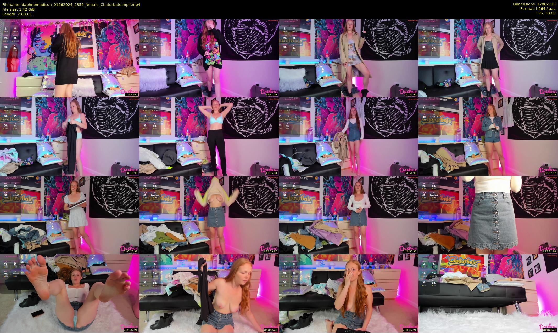 daphnemadison — 124 minute Chaturbate couple cam show recording, 720p, Jun 1, 2024