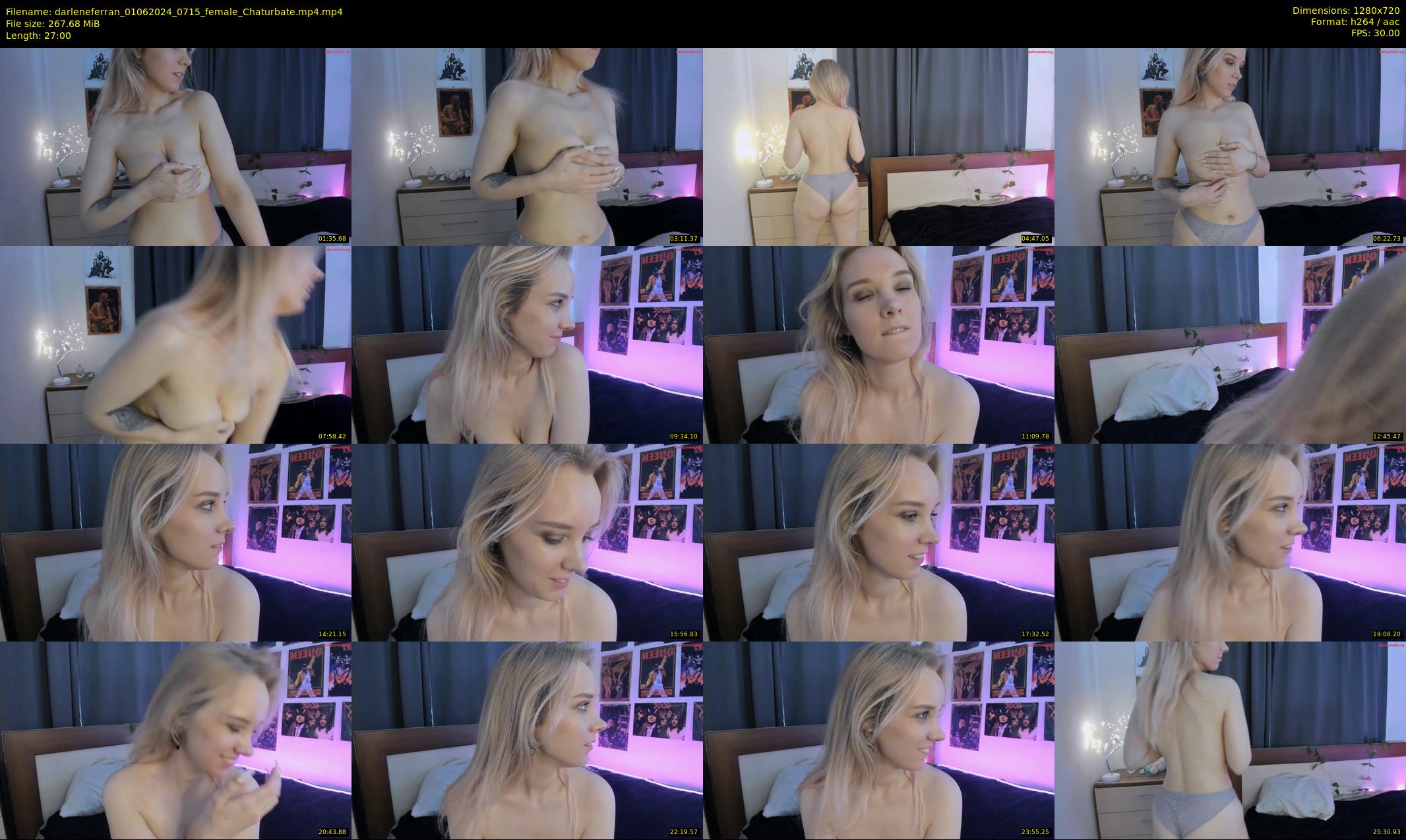 darleneferran — 27 minute Chaturbate female cam show recording, 720p, Jun 1, 2024
