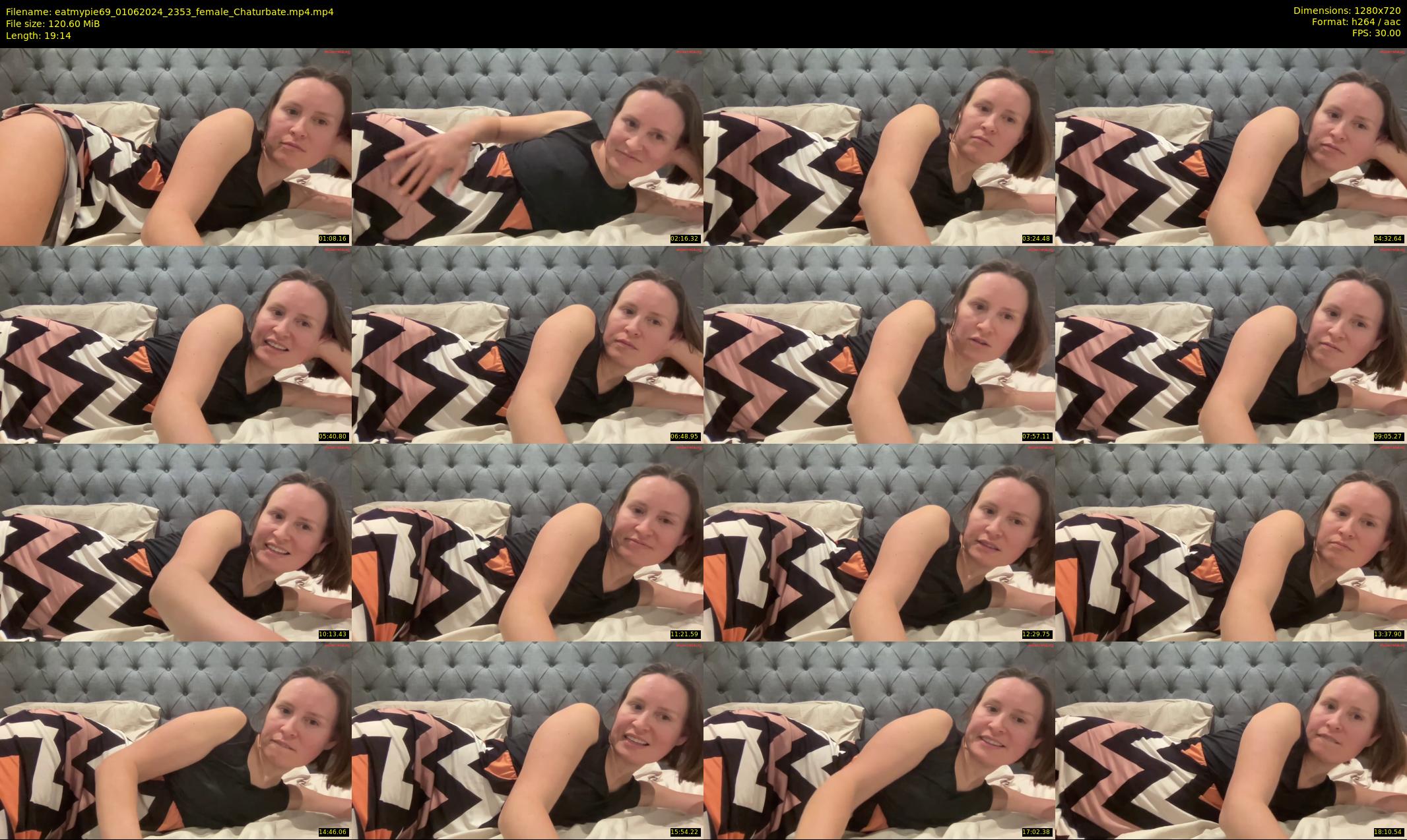 eatmypie69 — 20 minute Chaturbate female cam show recording, 720p, Jun 1, 2024