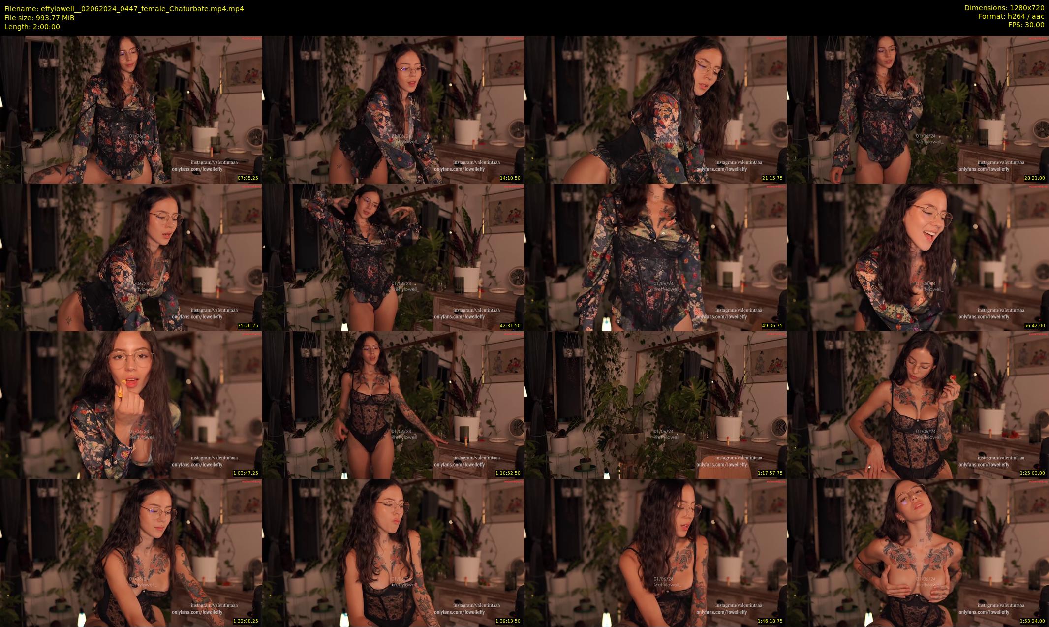 effylowell_ — 120 minute Chaturbate female cam show recording, 720p, Jun 2, 2024