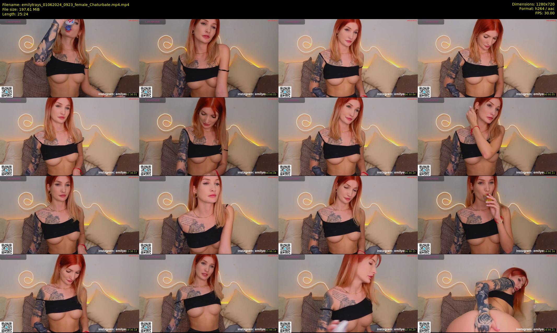 emilytrays — 26 minute Chaturbate female cam show recording, 720p, Jun 1, 2024