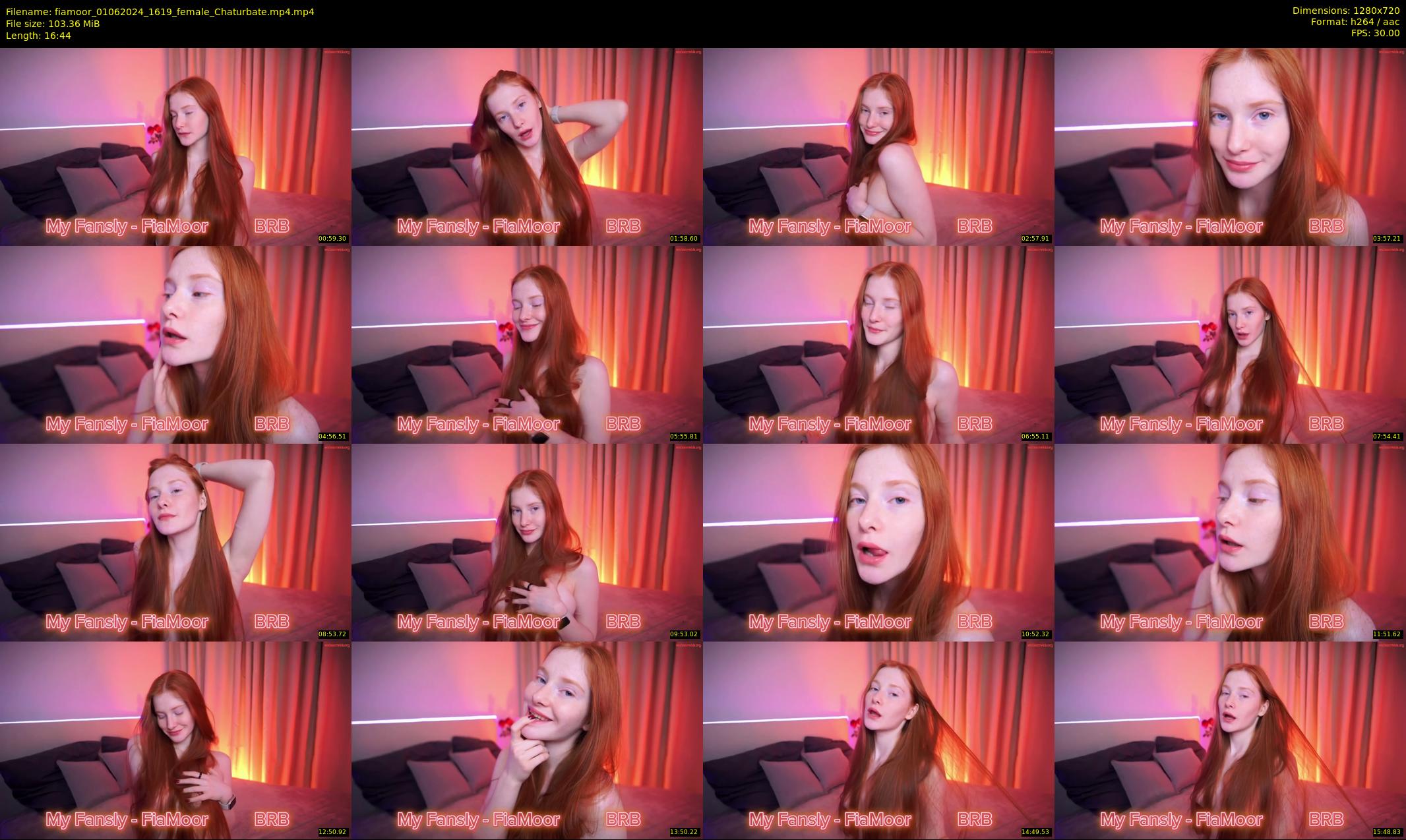 fiamoor — 17 minute Chaturbate female cam show recording, 720p, Jun 1, 2024