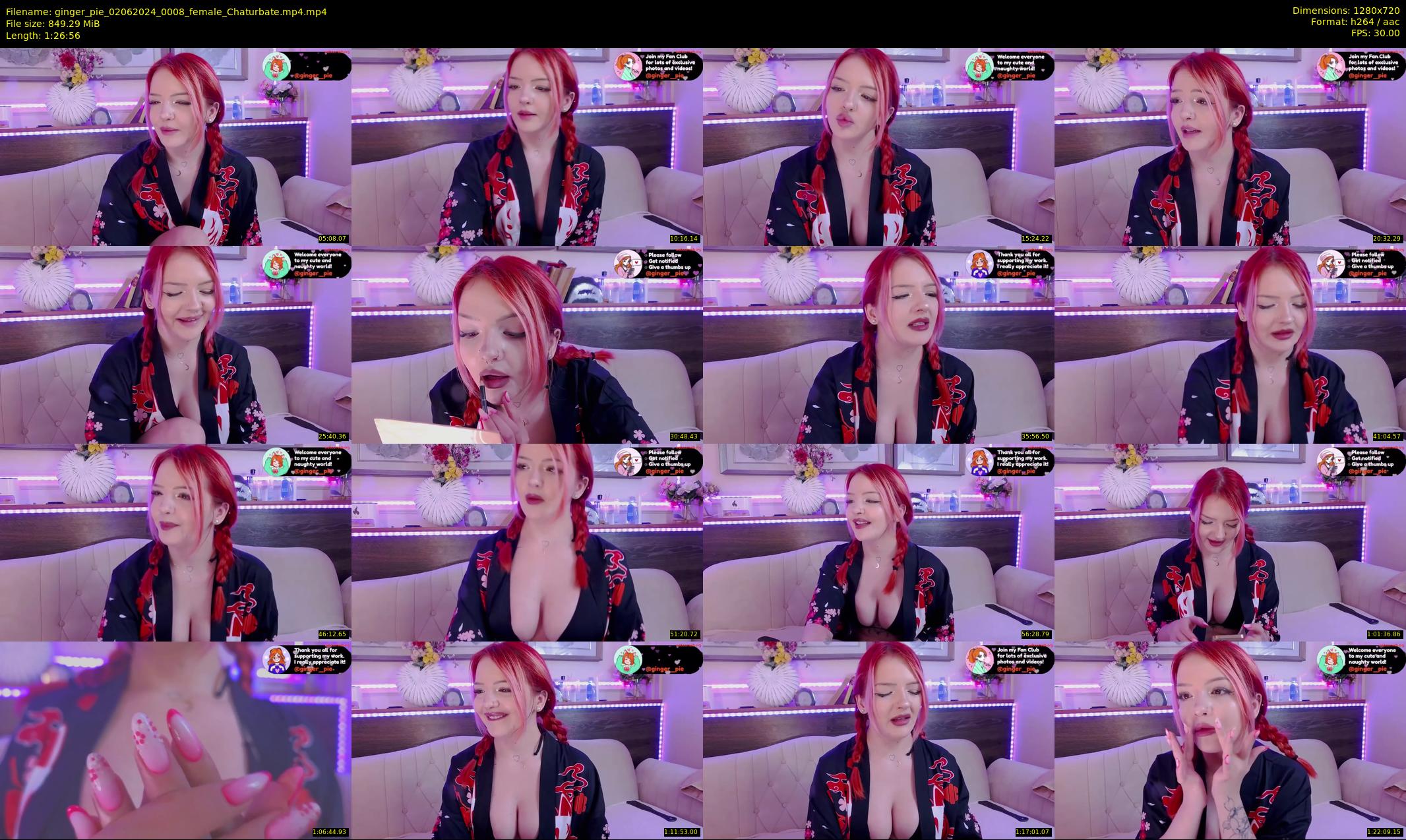 ginger_pie — 87 minute Chaturbate female cam show recording, 720p, Jun 2, 2024