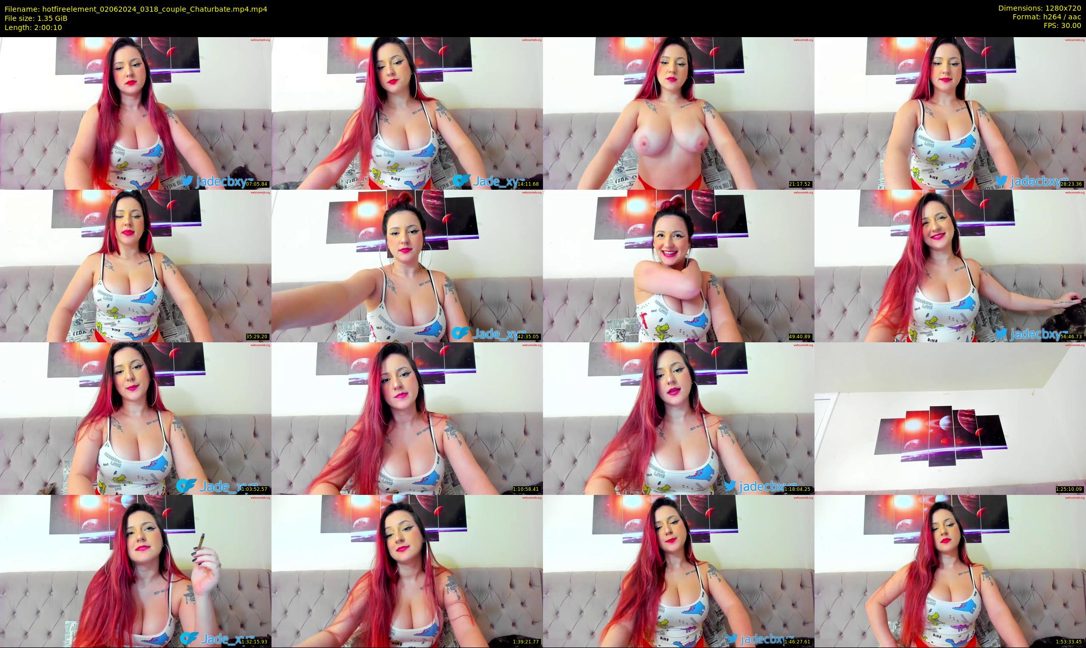 hotfireelement — 121 minute Chaturbate couple cam show recording, 720p, Jun 2, 2024