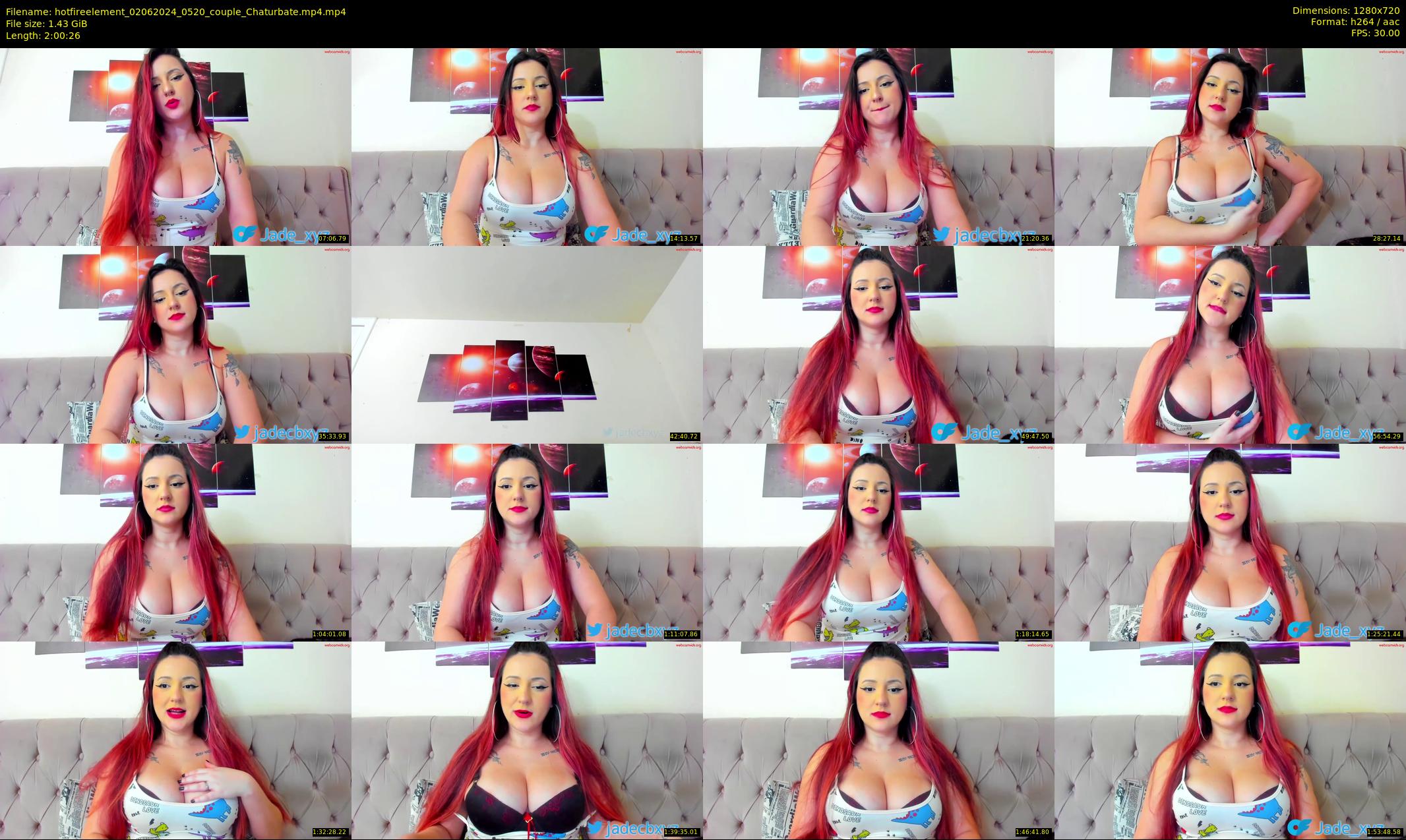 hotfireelement — 121 minute Chaturbate couple cam show recording, 720p, Jun 2, 2024