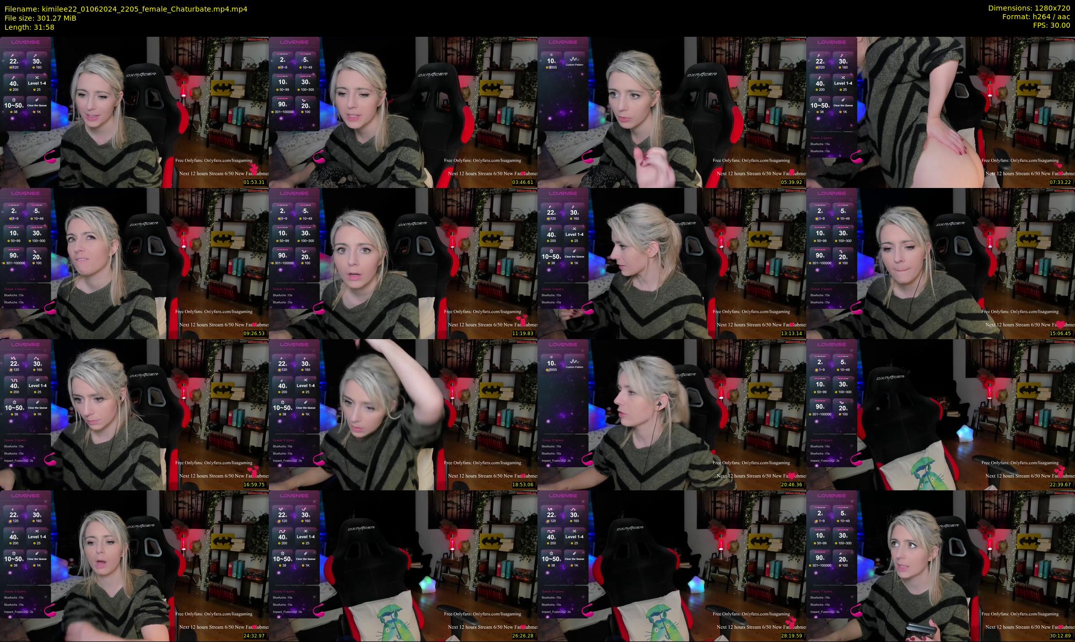 kimilee22 — 32 minute Chaturbate female cam show recording, 720p, Jun 1, 2024