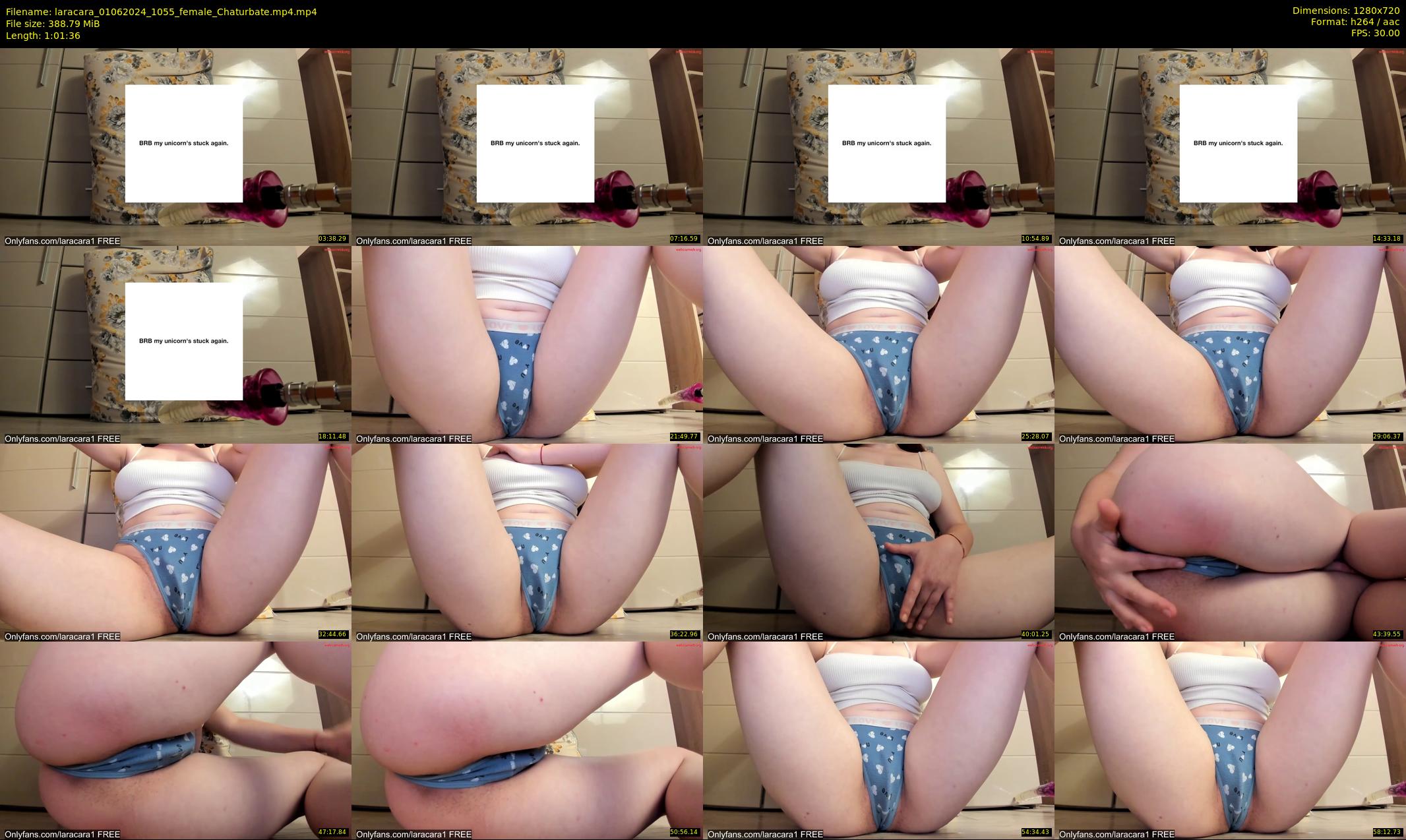 laracara — 62 minute Chaturbate female cam show recording, 720p, Jun 1, 2024