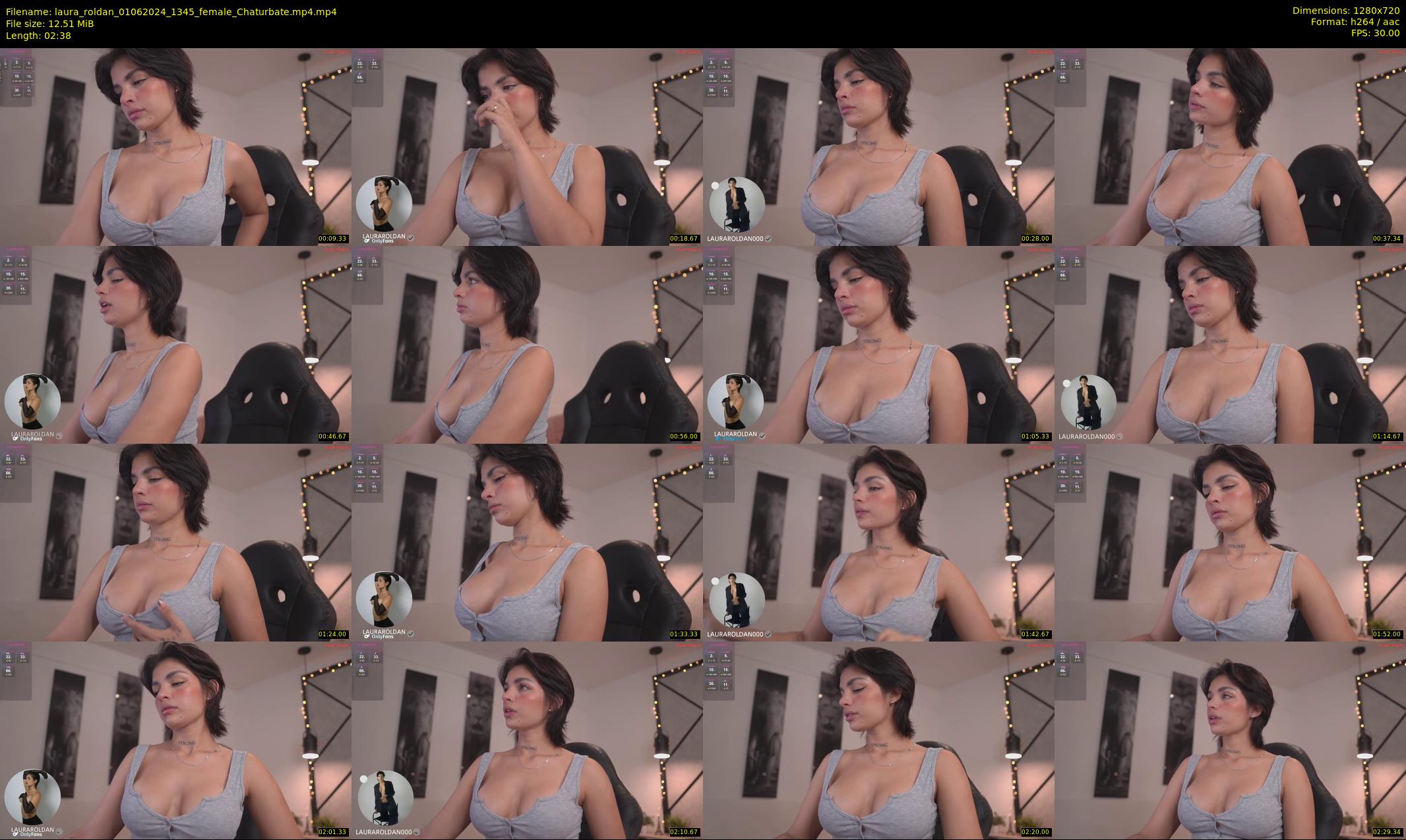 laura_roldan — 3 minute Chaturbate female cam show recording, 720p, Jun 1, 2024