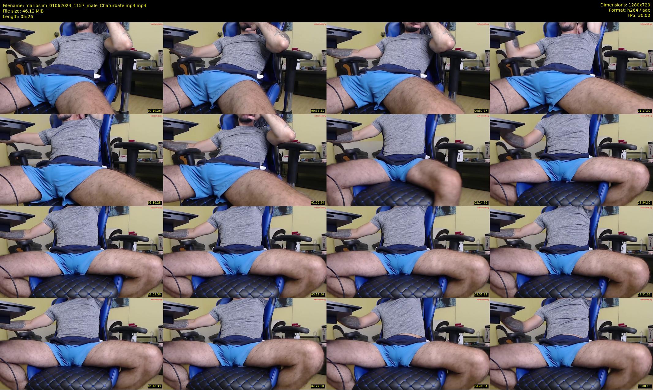 marioslim — 6 minute Chaturbate male cam show recording, 720p, Jun 1, 2024