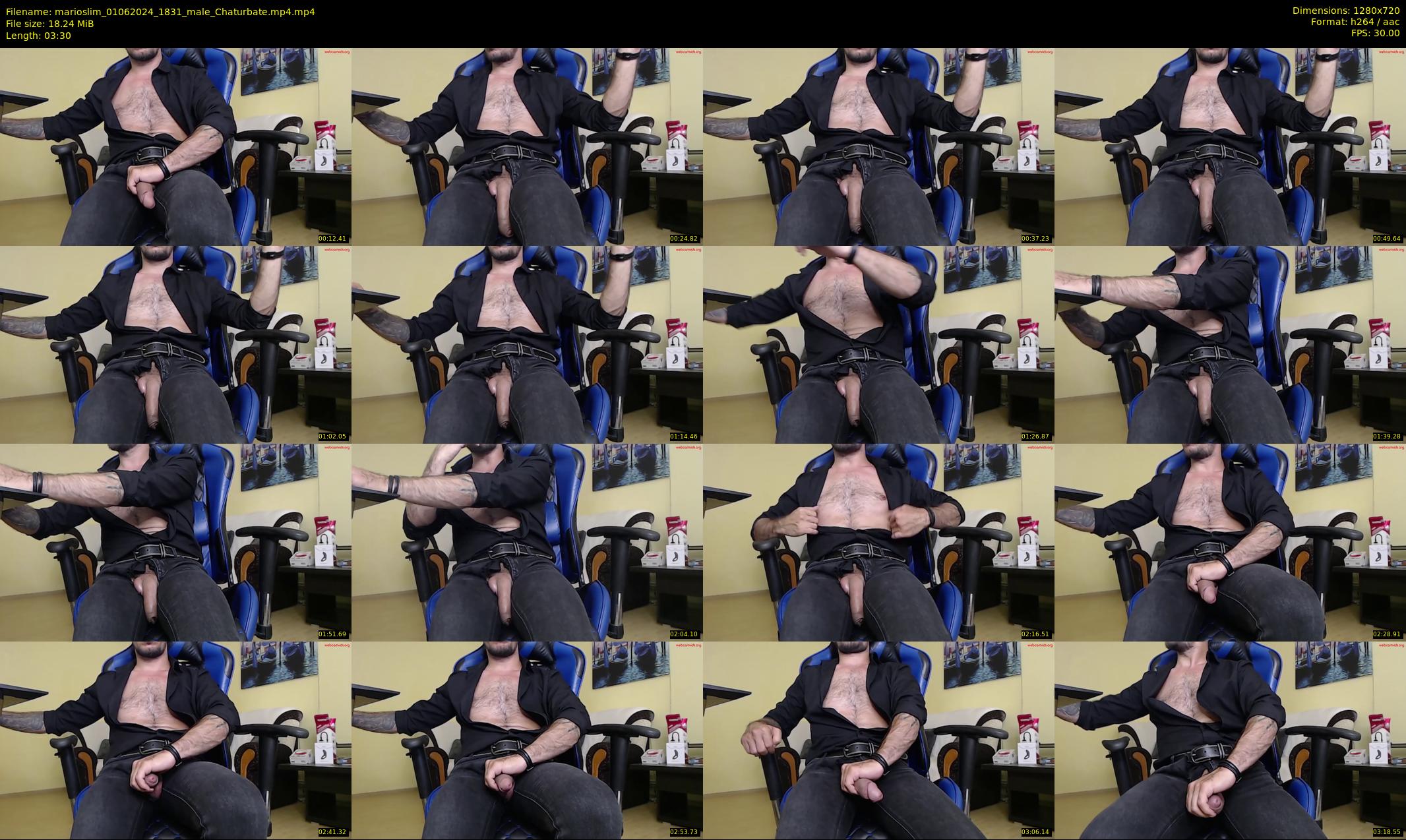 marioslim — 4 minute Chaturbate male cam show recording, 720p, Jun 1, 2024
