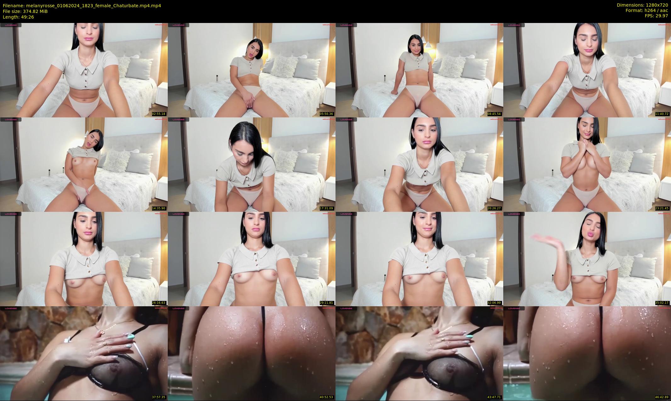 melanyrosse — 50 minute Chaturbate female cam show recording, 720p, Jun 1, 2024