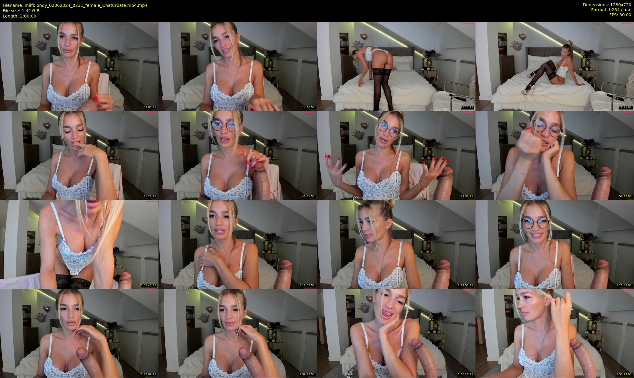 milfblondy — 120 minute Chaturbate female cam show recording, 720p, Jun 2, 2024