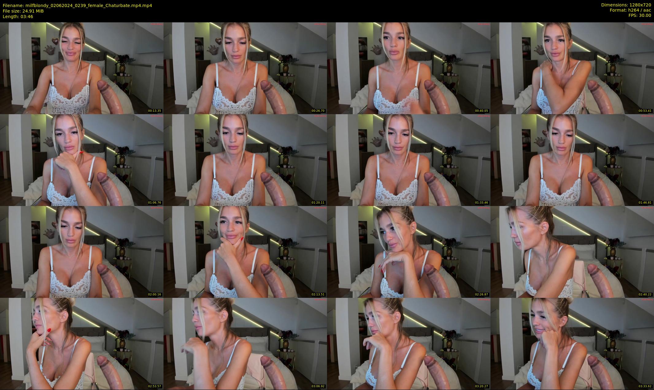 milfblondy — 4 minute Chaturbate female cam show recording, 720p, Jun 2, 2024