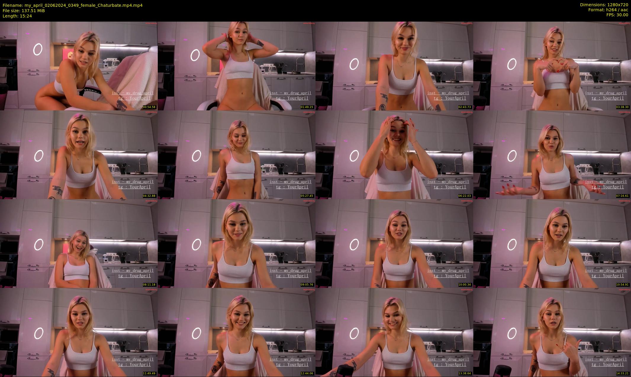 my_april — 16 minute Chaturbate female cam show recording, 720p, Jun 2, 2024