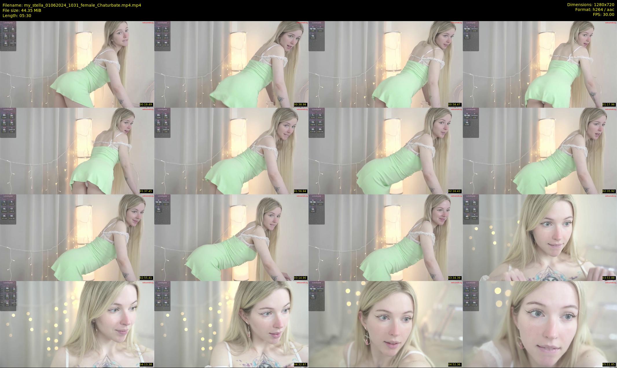 my_stella — 6 minute Chaturbate female cam show recording, 720p, Jun 1, 2024