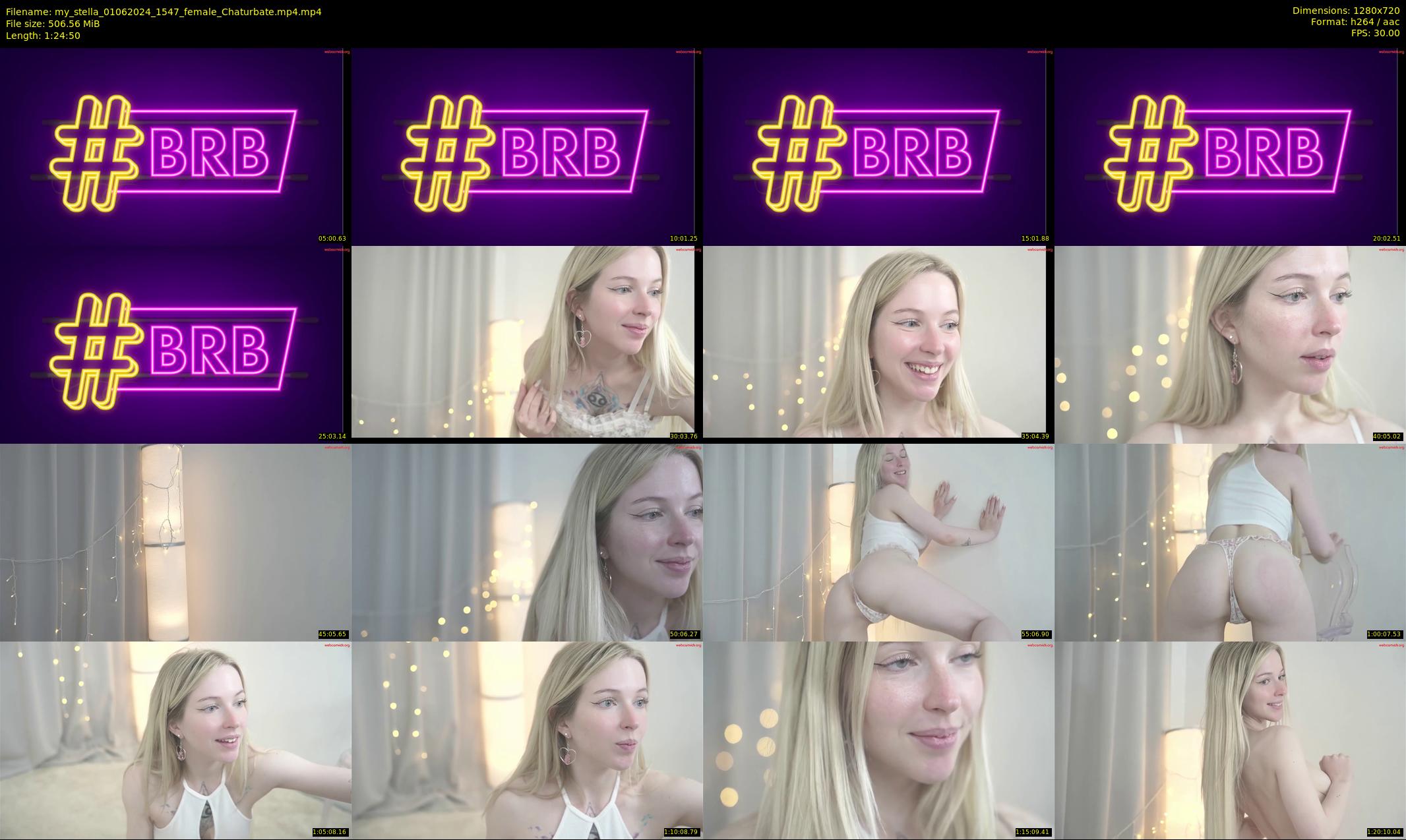 my_stella — 85 minute Chaturbate female cam show recording, 720p, Jun 1, 2024