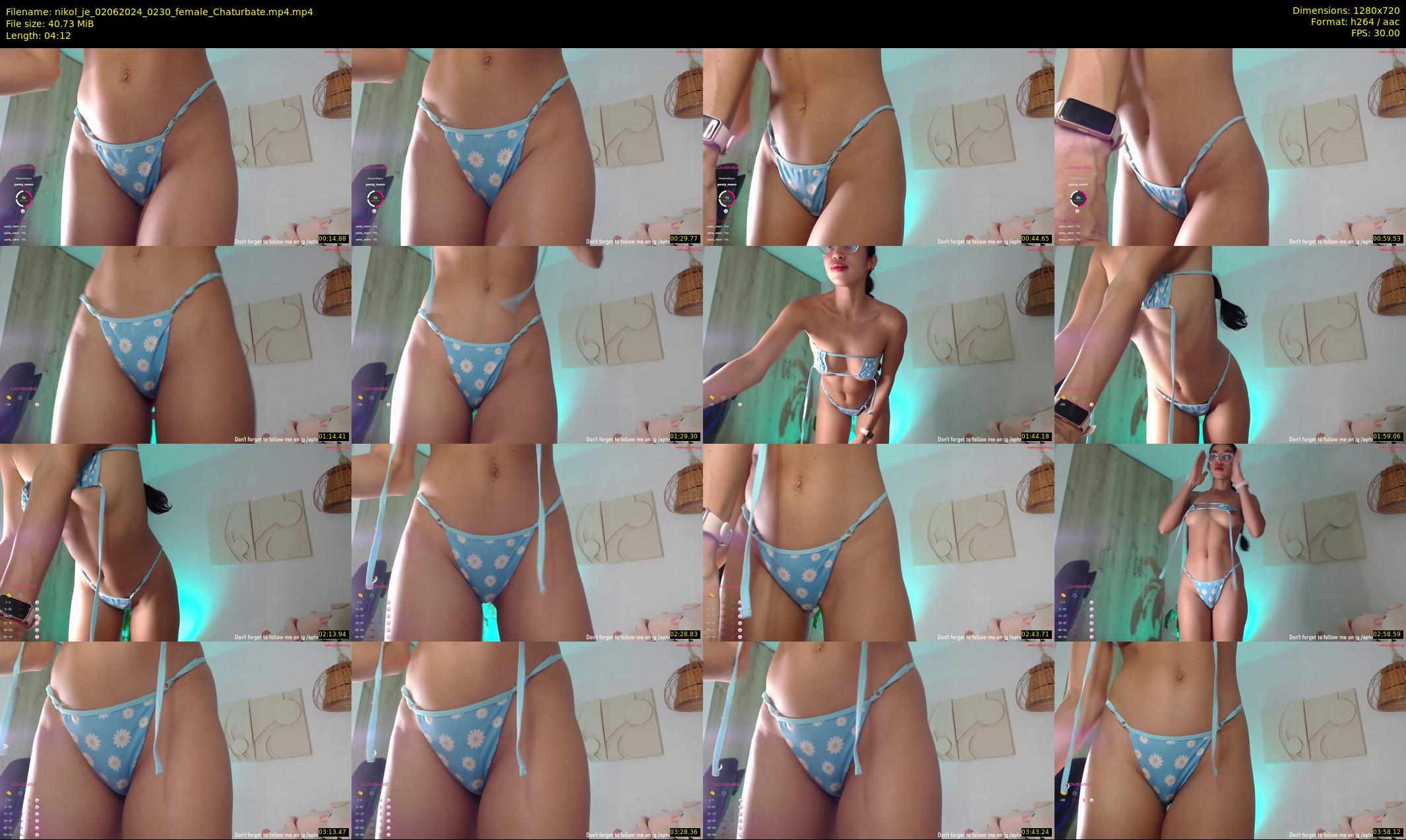 nikol_je — 5 minute Chaturbate female cam show recording, 720p, Jun 2, 2024