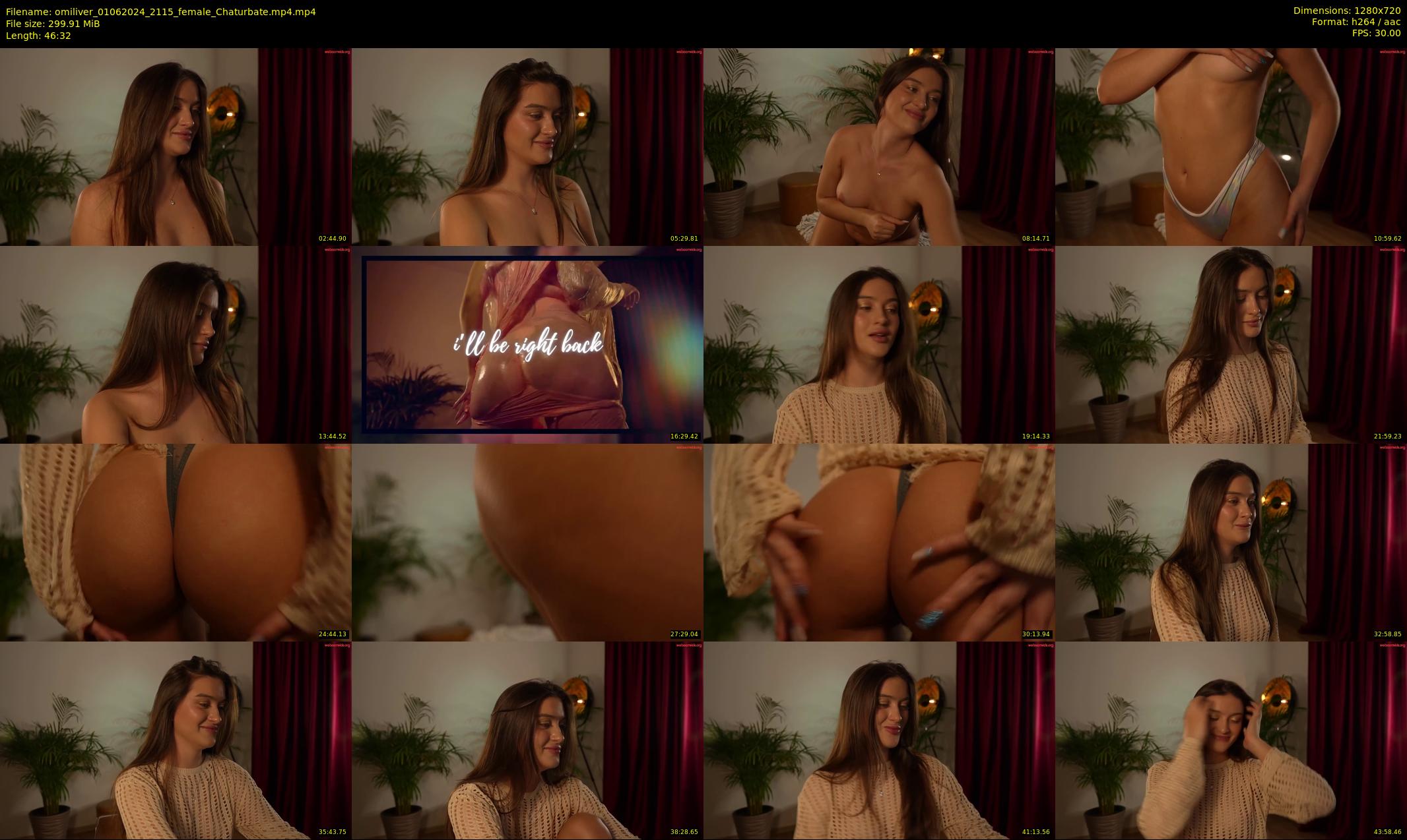 omiliver — 47 minute Chaturbate female cam show recording, 720p, Jun 1, 2024