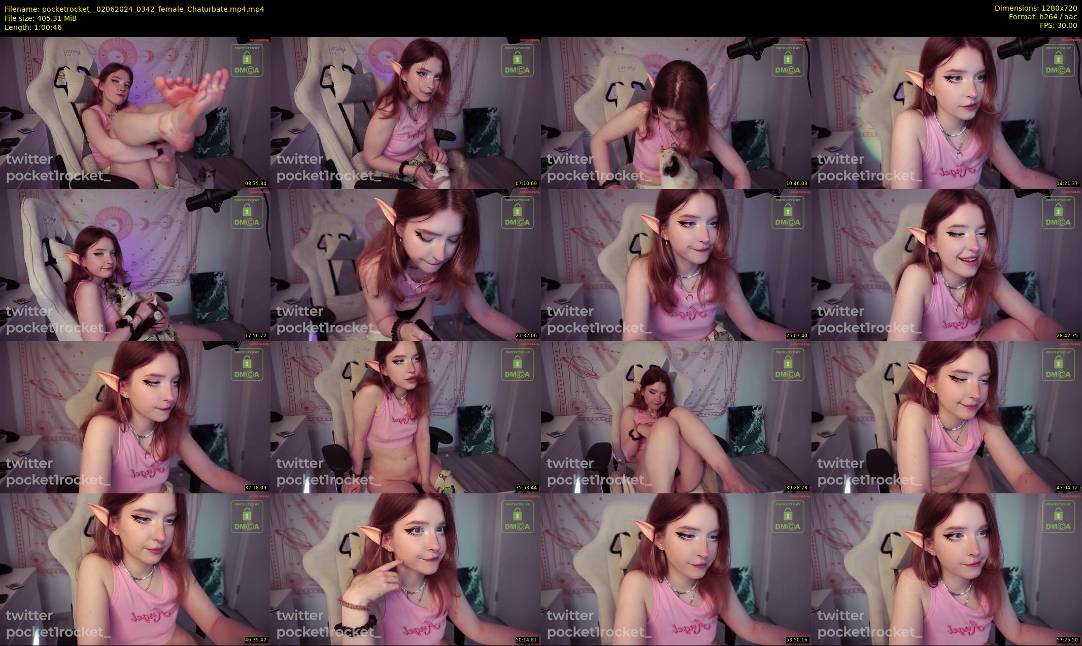 pocketrocket_ — 61 minute Chaturbate female cam show recording, 720p, Jun 2, 2024