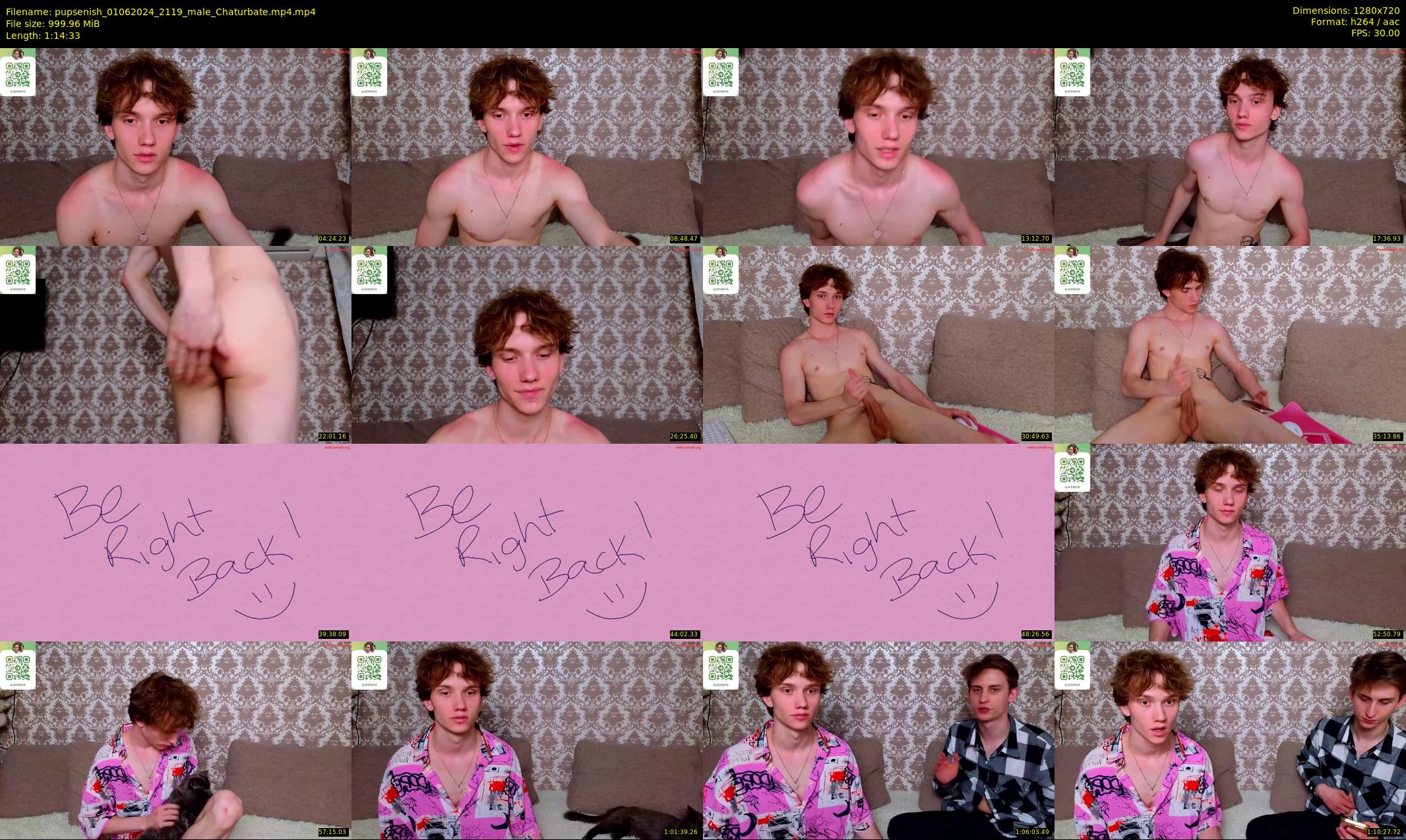 pupsenish — 75 minute Chaturbate male cam show recording, 720p, Jun 1, 2024