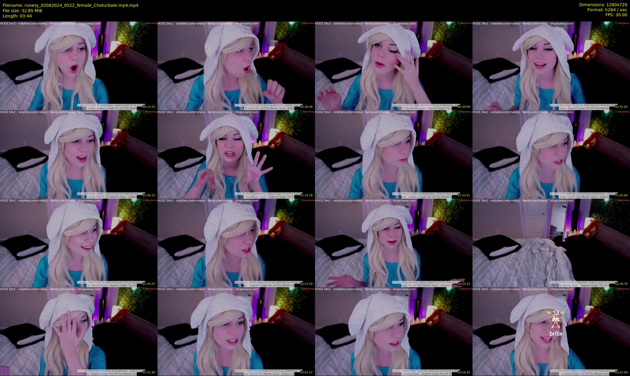 runesy — 4 minute Chaturbate female cam show recording, 720p, Jun 2, 2024