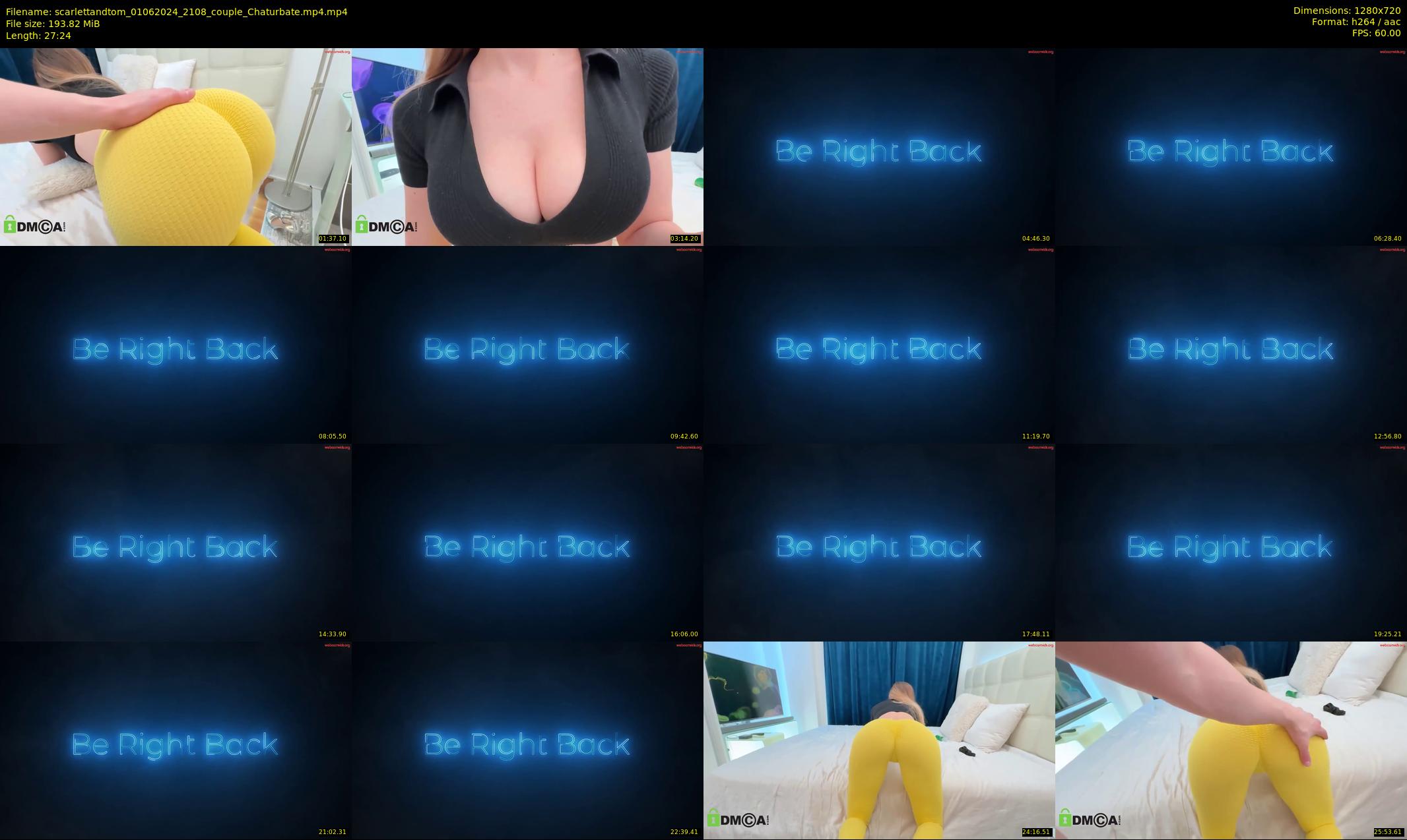 scarlettandtom — 28 minute Chaturbate couple cam show recording, 720p, Jun 1, 2024
