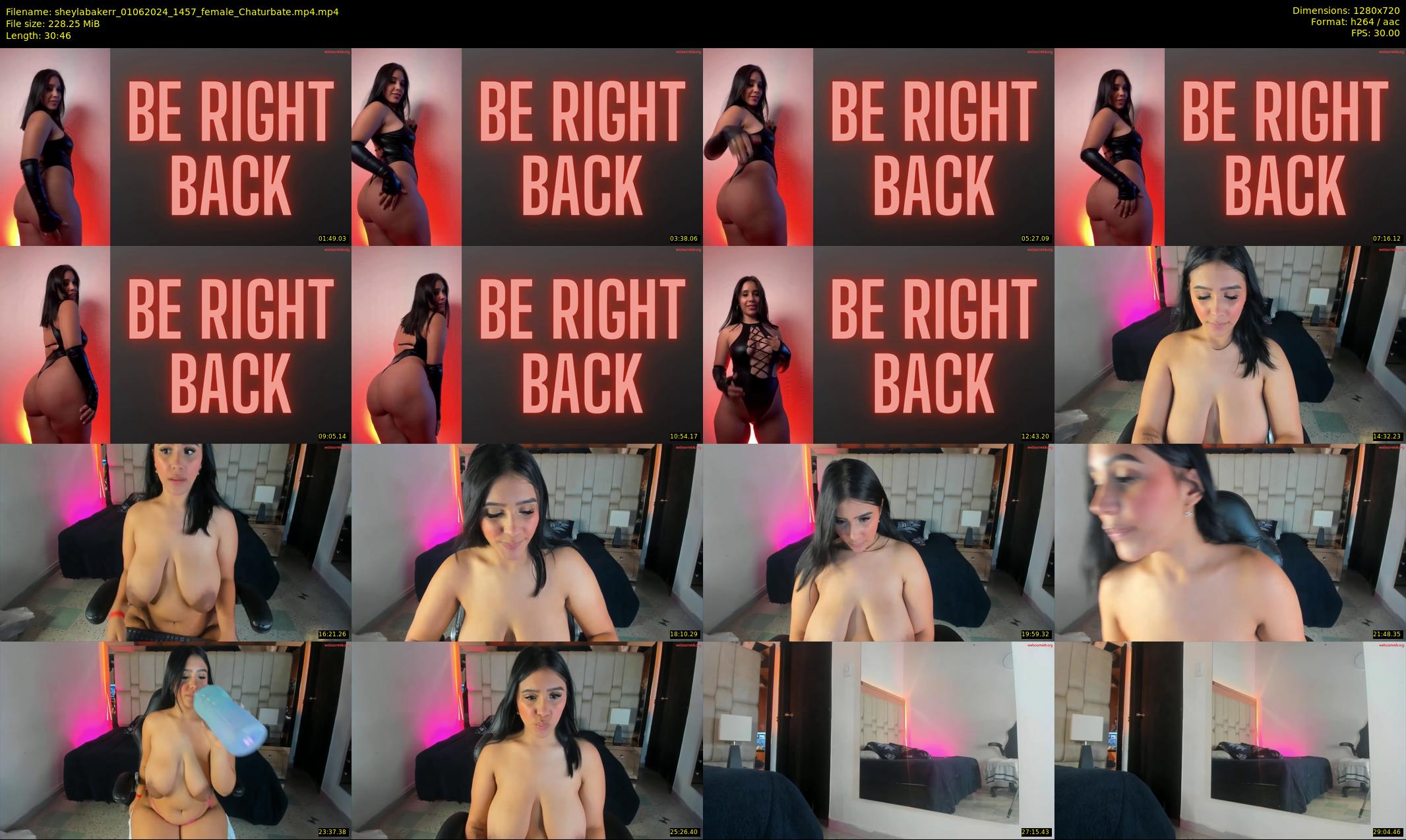 sheylabakerr — 31 minute Chaturbate female cam show recording, 720p, Jun 1, 2024