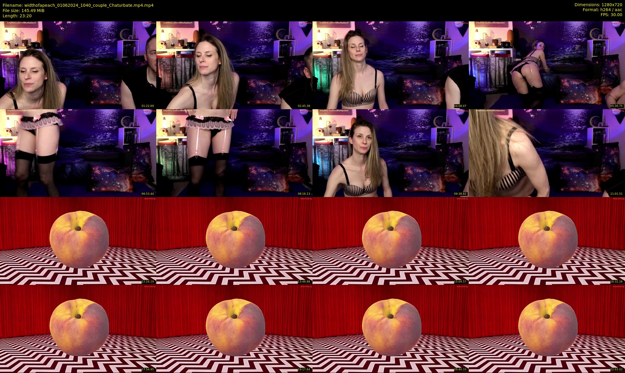 widthofapeach — 24 minute Chaturbate couple cam show recording, 720p, Jun 1, 2024