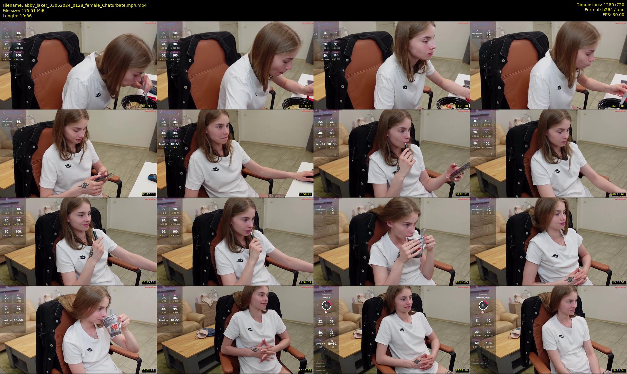 abby_laker — 20 minute Chaturbate female cam show recording, 720p, Jun 3, 2024