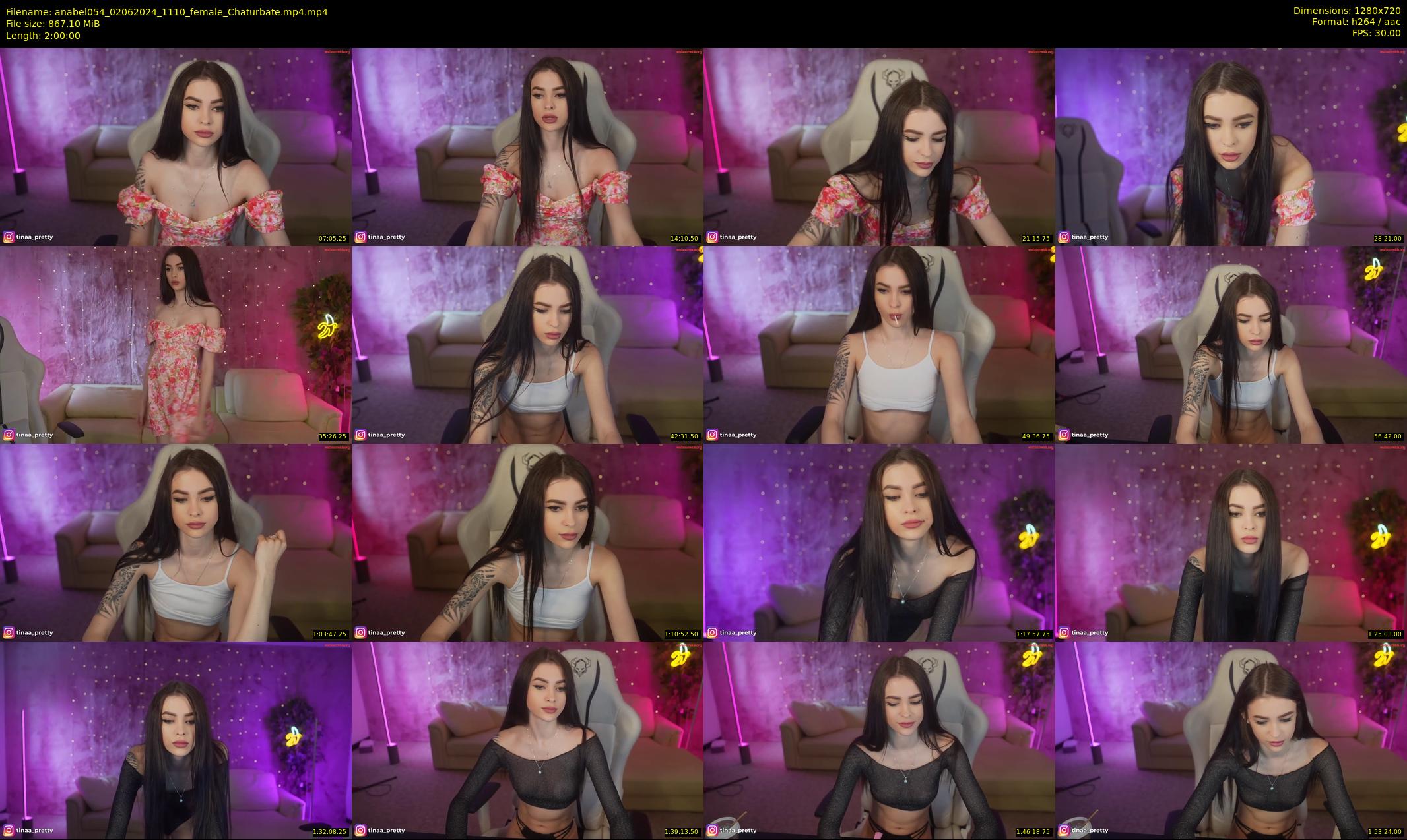 anabel054 — 120 minute Chaturbate female cam show recording, 720p, Jun 2, 2024