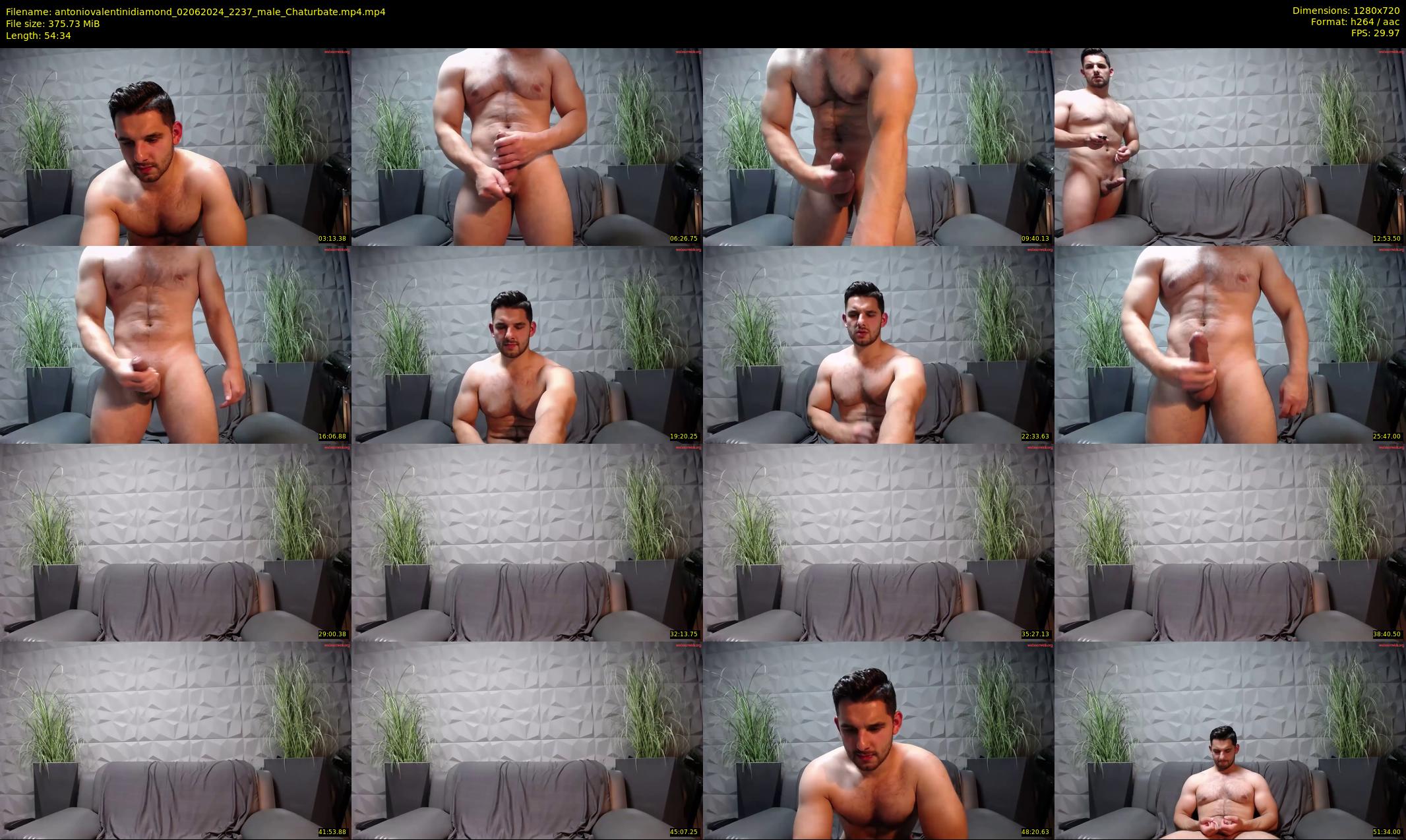 antoniovalentinidiamond — 55 minute Chaturbate male cam show recording, 720p, Jun 2, 2024