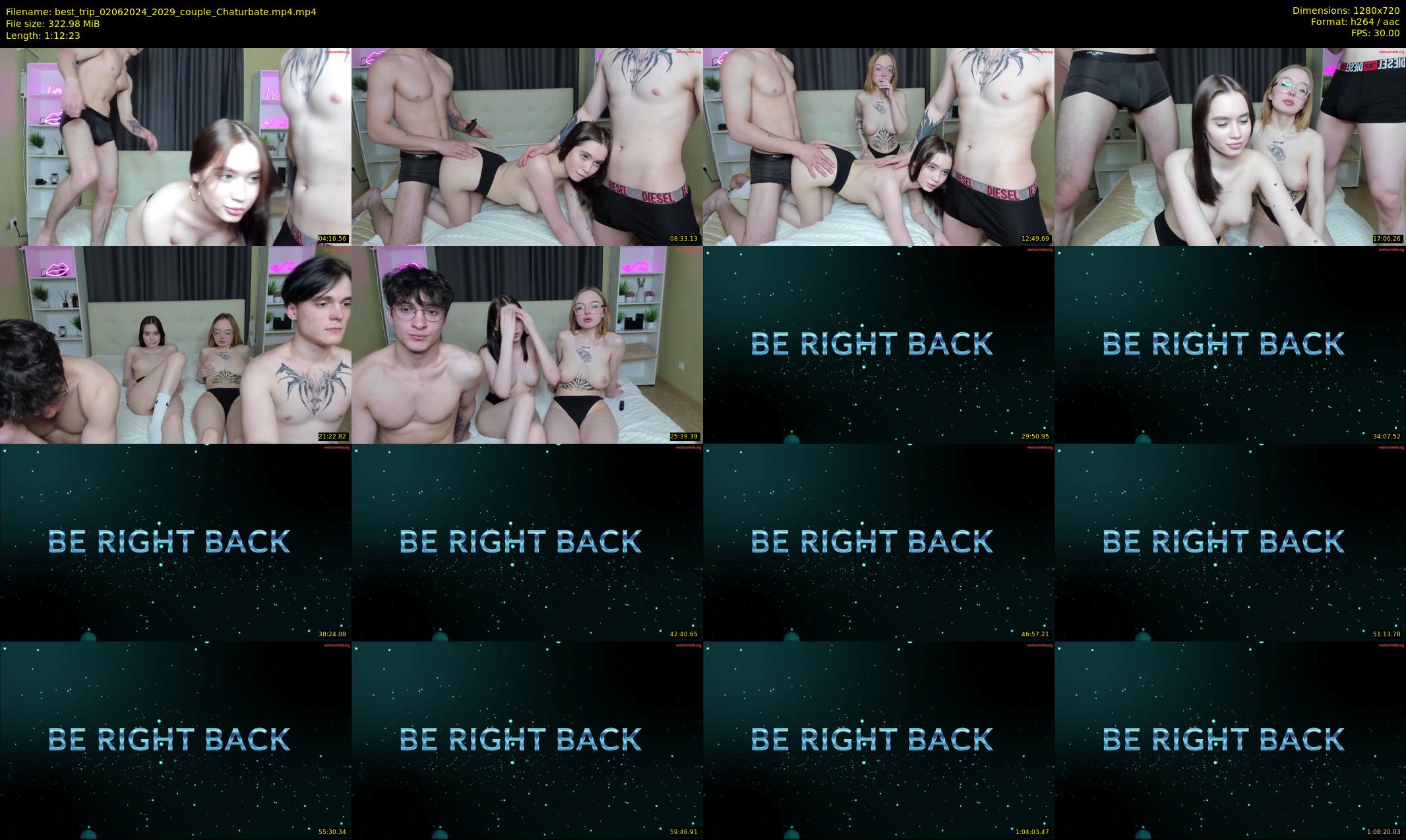 best_trip — 73 minute Chaturbate couple cam show recording, 720p, Jun 2, 2024