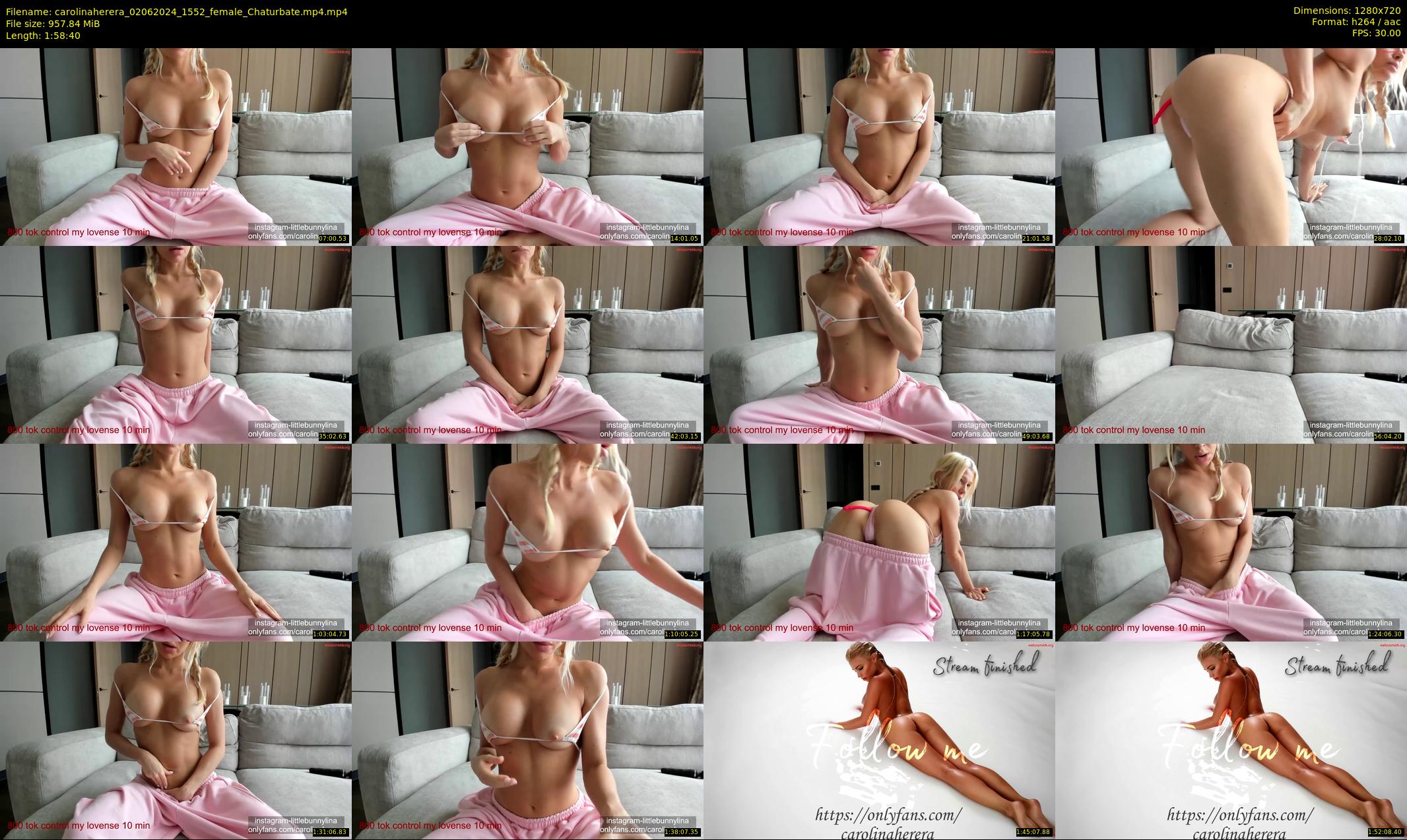 carolinaherera — 119 minute Chaturbate female cam show recording, 720p, Jun 2, 2024