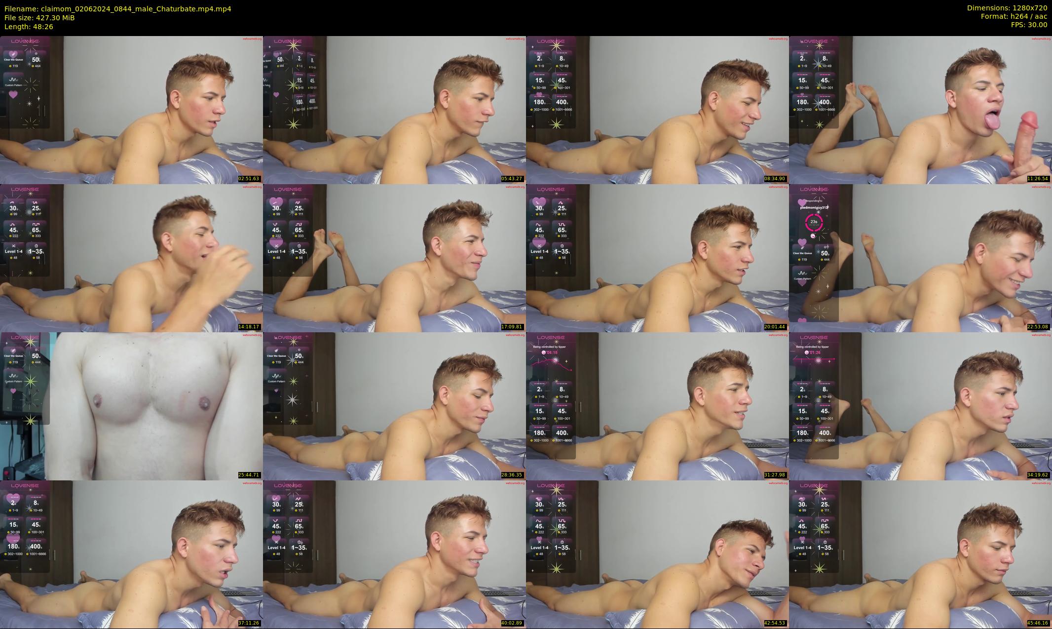 claimom — 49 minute Chaturbate male cam show recording, 720p, Jun 2, 2024