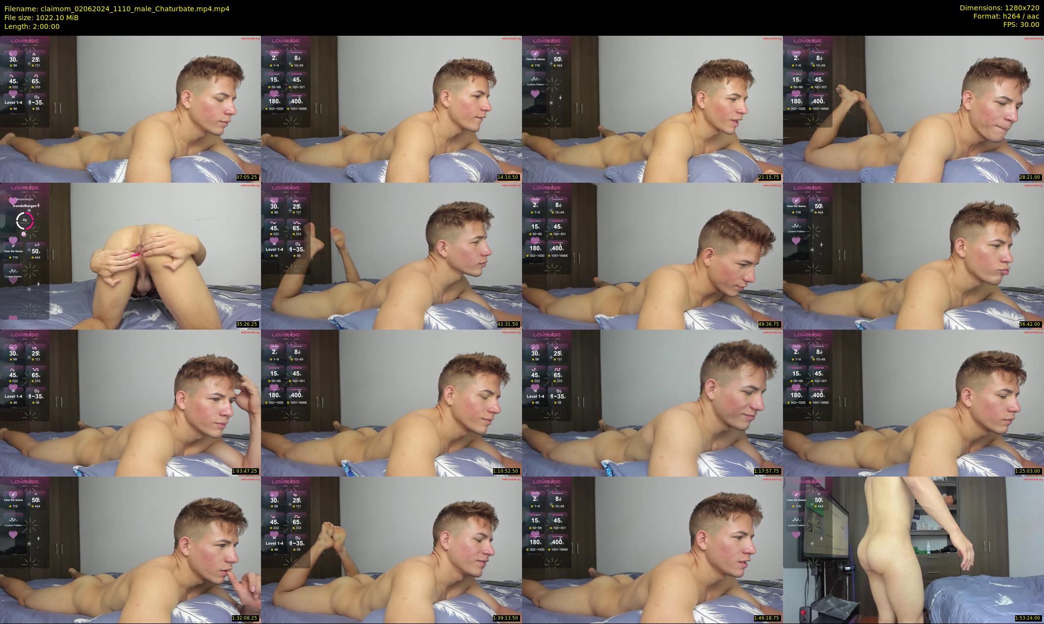 claimom — 120 minute Chaturbate male cam show recording, 720p, Jun 2, 2024