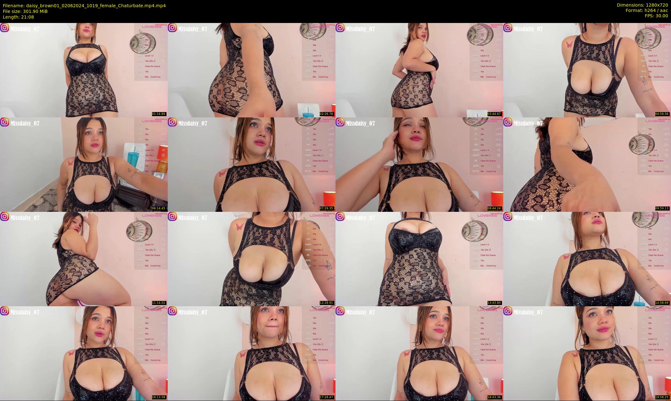 daisy_brown01 — 22 minute Chaturbate female cam show recording, 720p, Jun 2, 2024