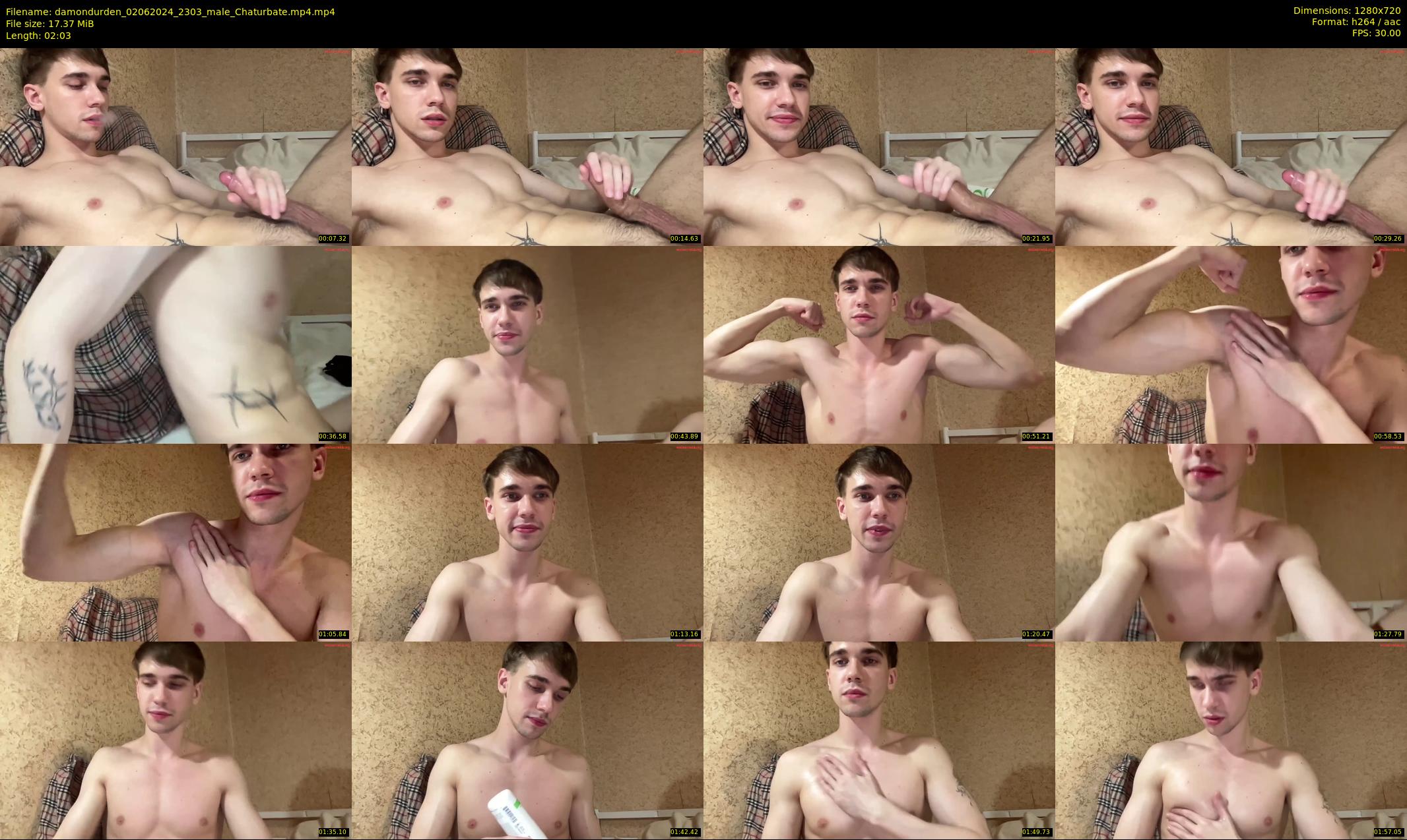 damondurden — 3 minute Chaturbate male cam show recording, 720p, Jun 2, 2024