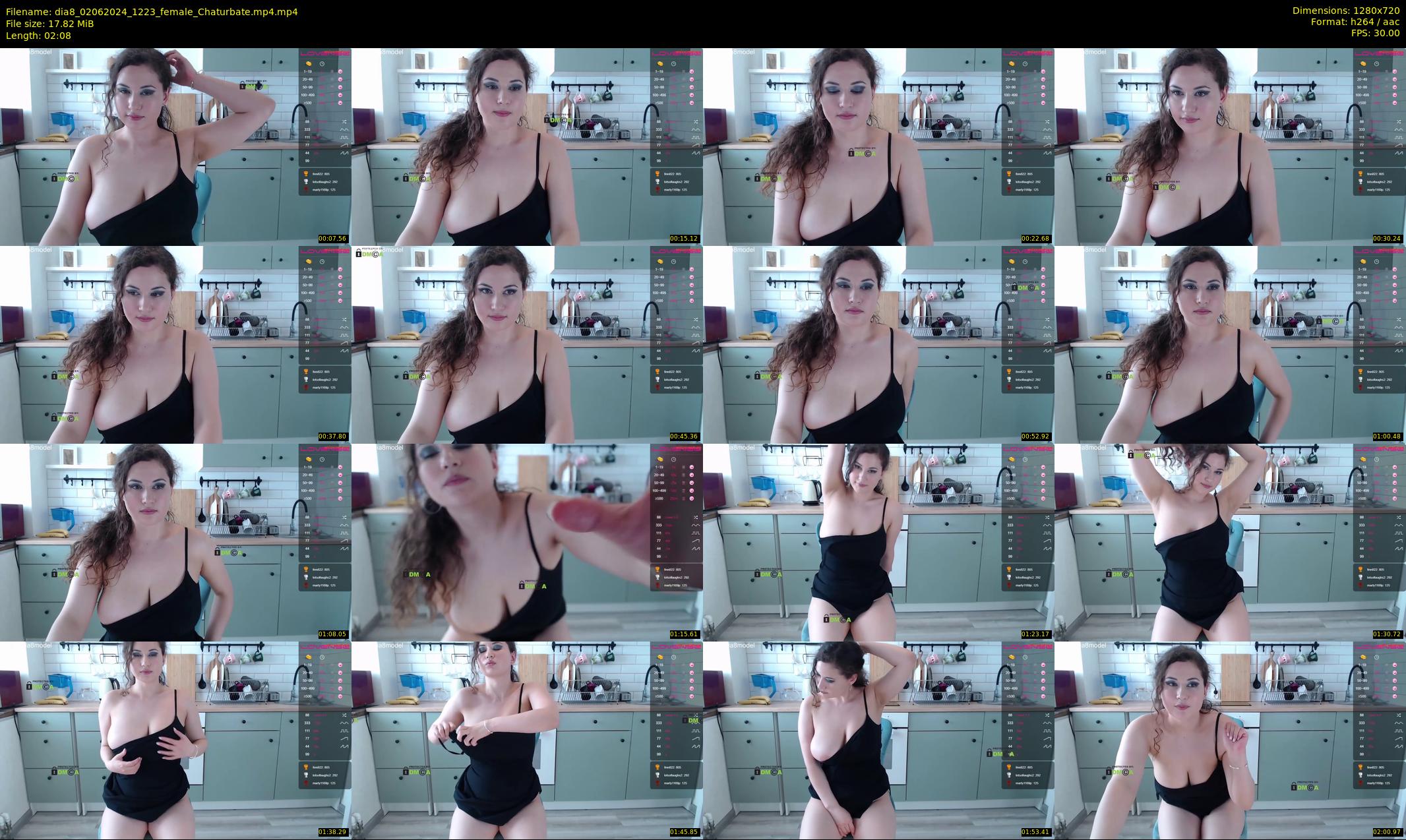 dia8 — 3 minute Chaturbate female cam show recording, 720p, Jun 2, 2024
