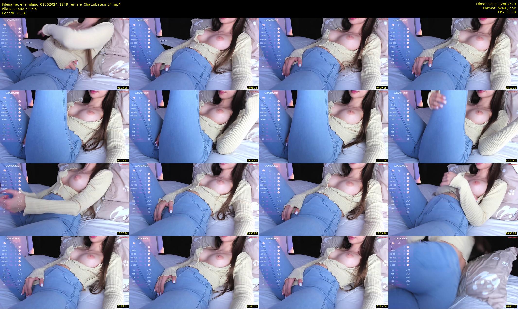 ellamilano — 27 minute Chaturbate female cam show recording, 720p, Jun 2, 2024