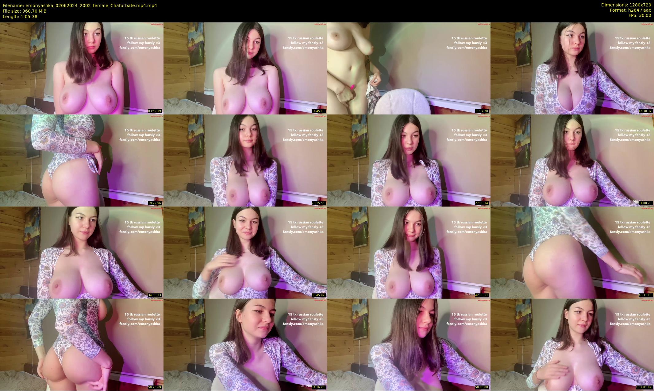 emonyashka — 66 minute Chaturbate couple cam show recording, 720p, Jun 2, 2024