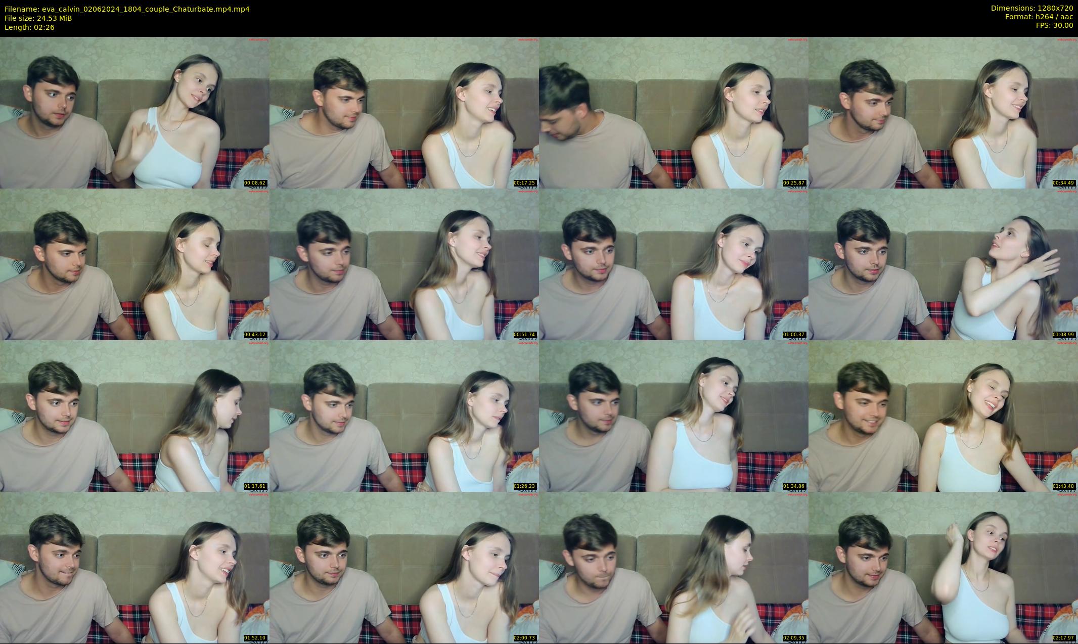 eva_calvin — 3 minute Chaturbate couple cam show recording, 720p, Jun 2, 2024