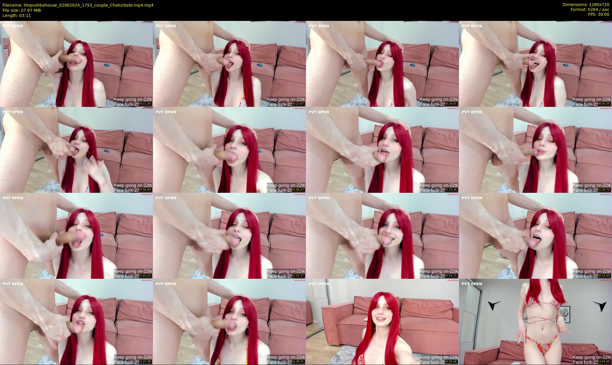hlopushkahouse — 4 minute Chaturbate couple cam show recording, 720p, Jun 2, 2024