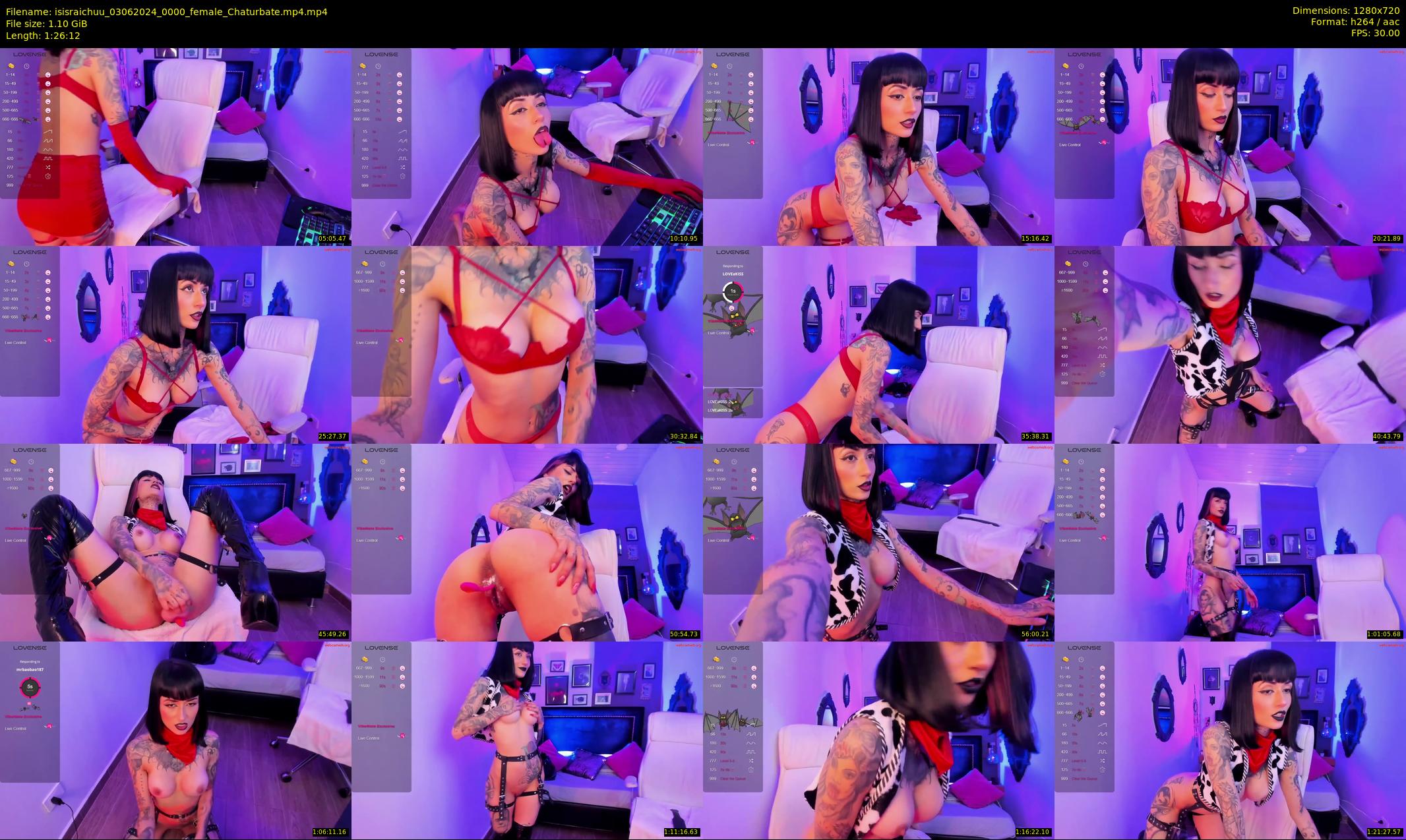 isisraichuu — 87 minute Chaturbate female cam show recording, 720p, Jun 3, 2024