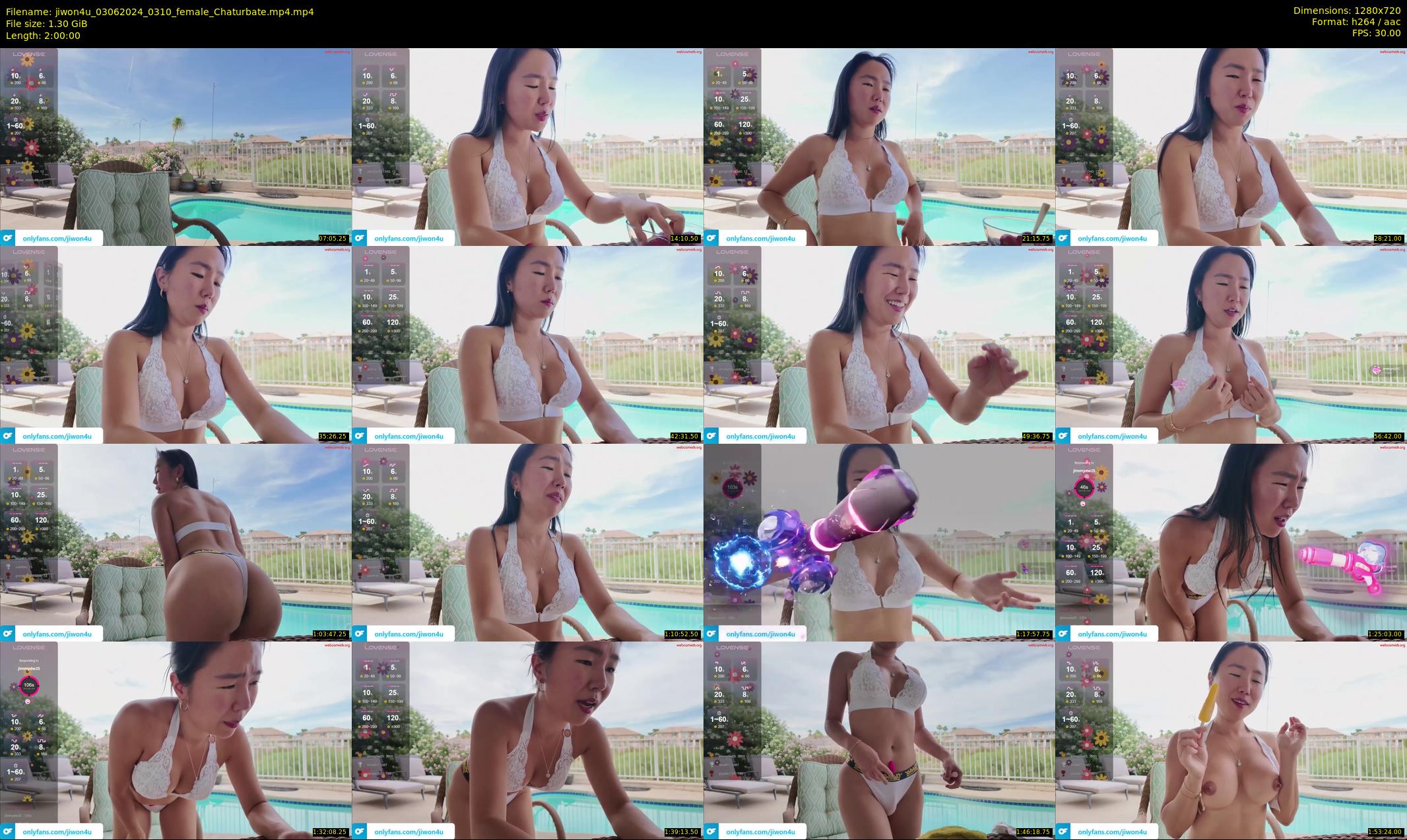jiwon4u — 120 minute Chaturbate female cam show recording, 720p, Jun 3, 2024