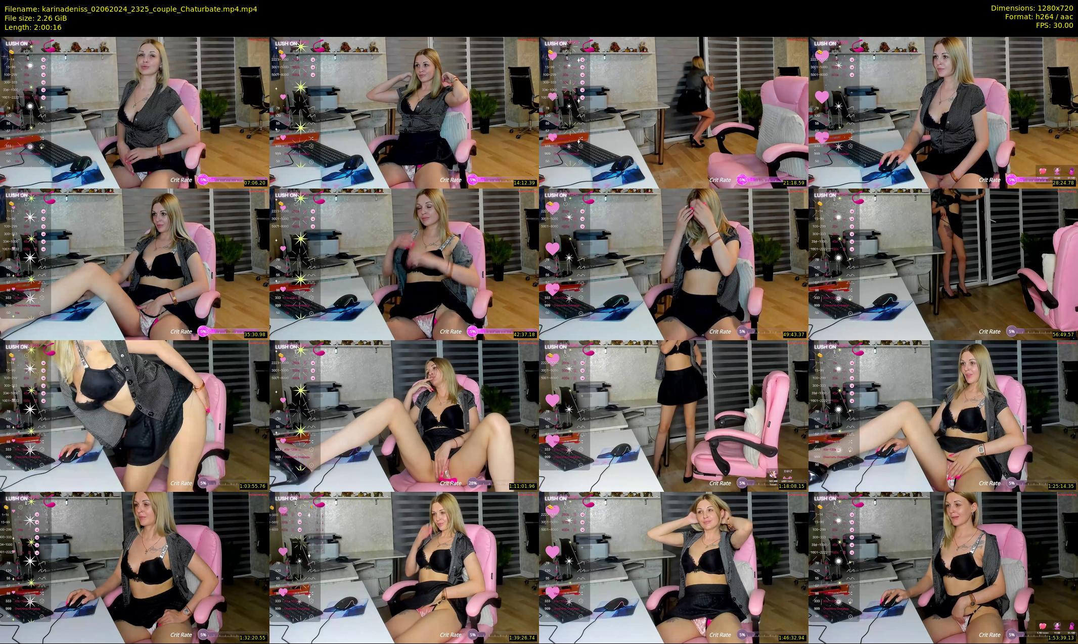 karinadeniss — 121 minute Chaturbate couple cam show recording, 720p, Jun 2, 2024