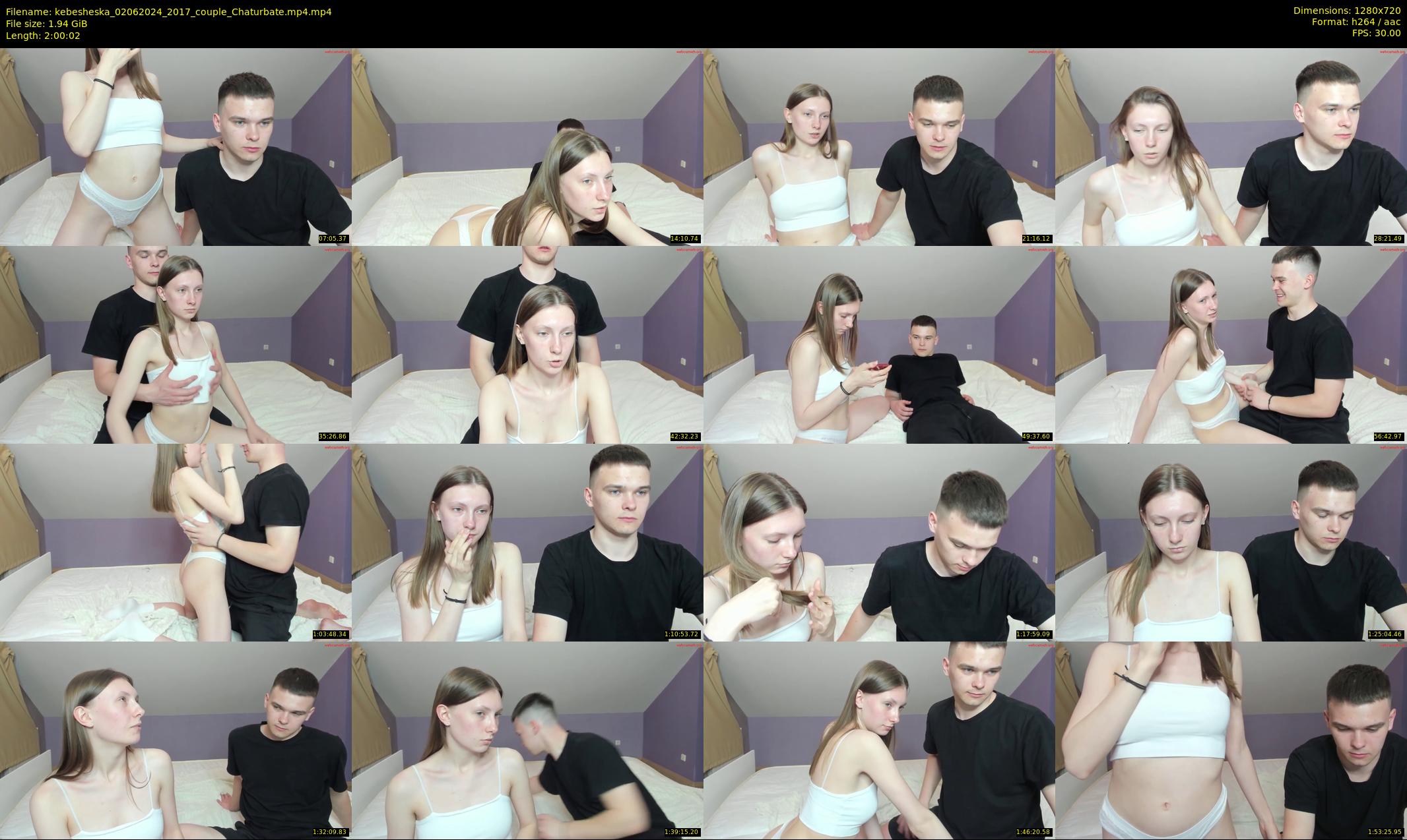 kebesheska — 121 minute Chaturbate couple cam show recording, 720p, Jun 2, 2024