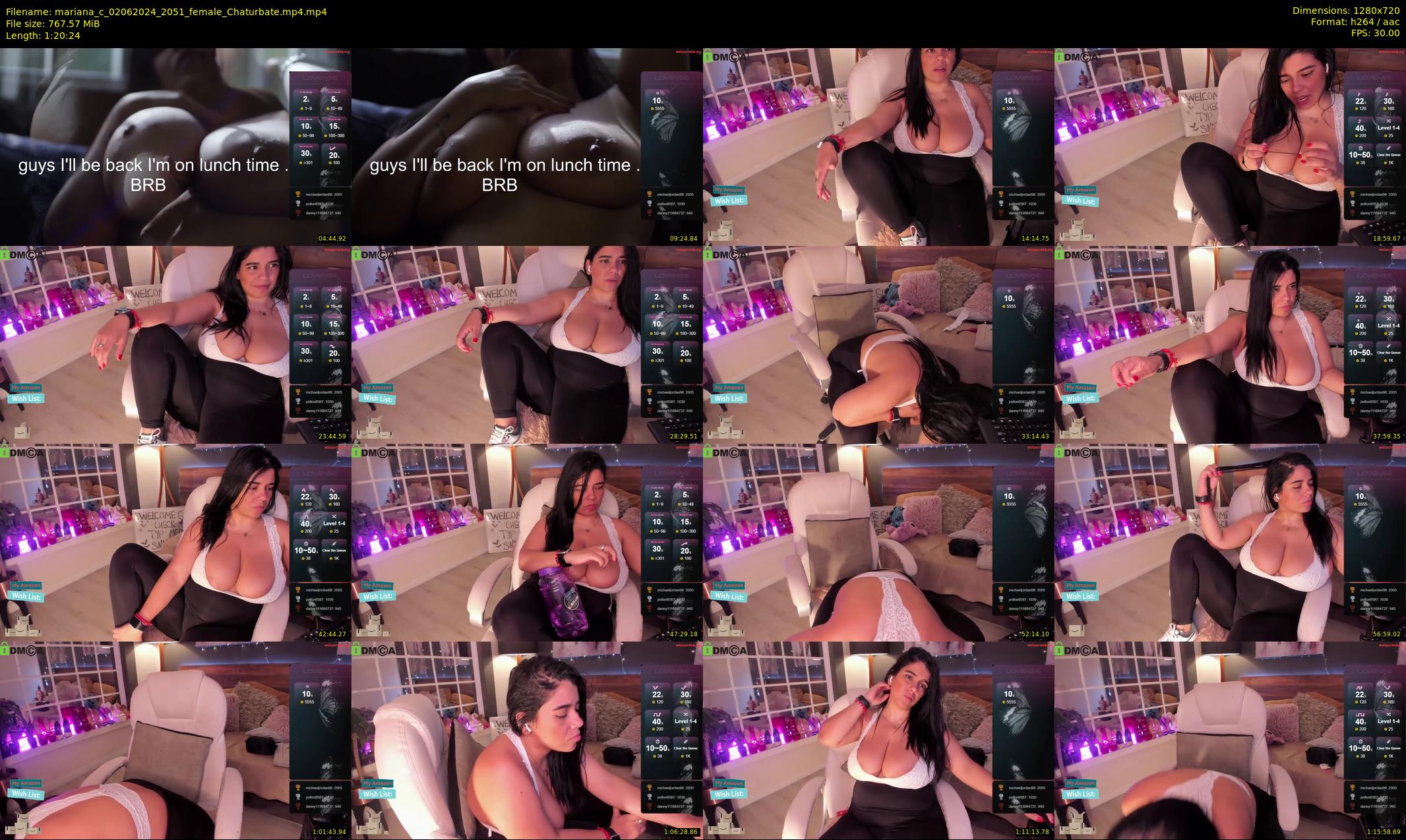 mariana_c — 81 minute Chaturbate female cam show recording, 720p, Jun 2, 2024