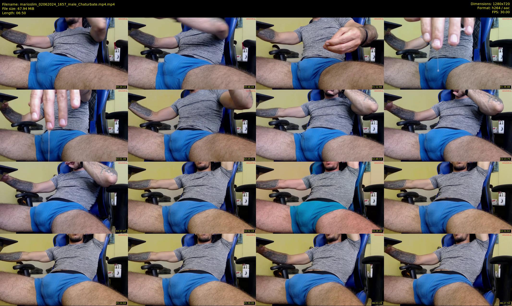marioslim — 7 minute Chaturbate male cam show recording, 720p, Jun 2, 2024